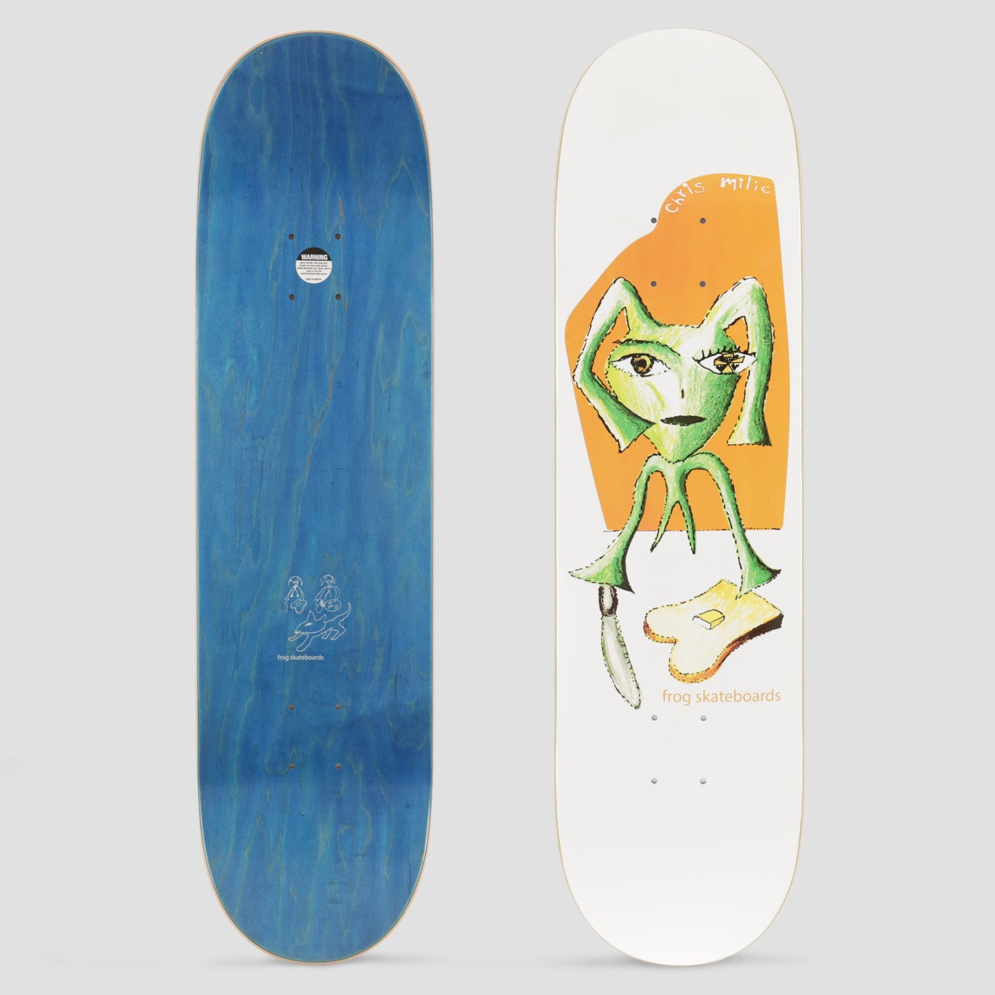 Frog 8.6 Chris Milic Toast Skateboard Deck