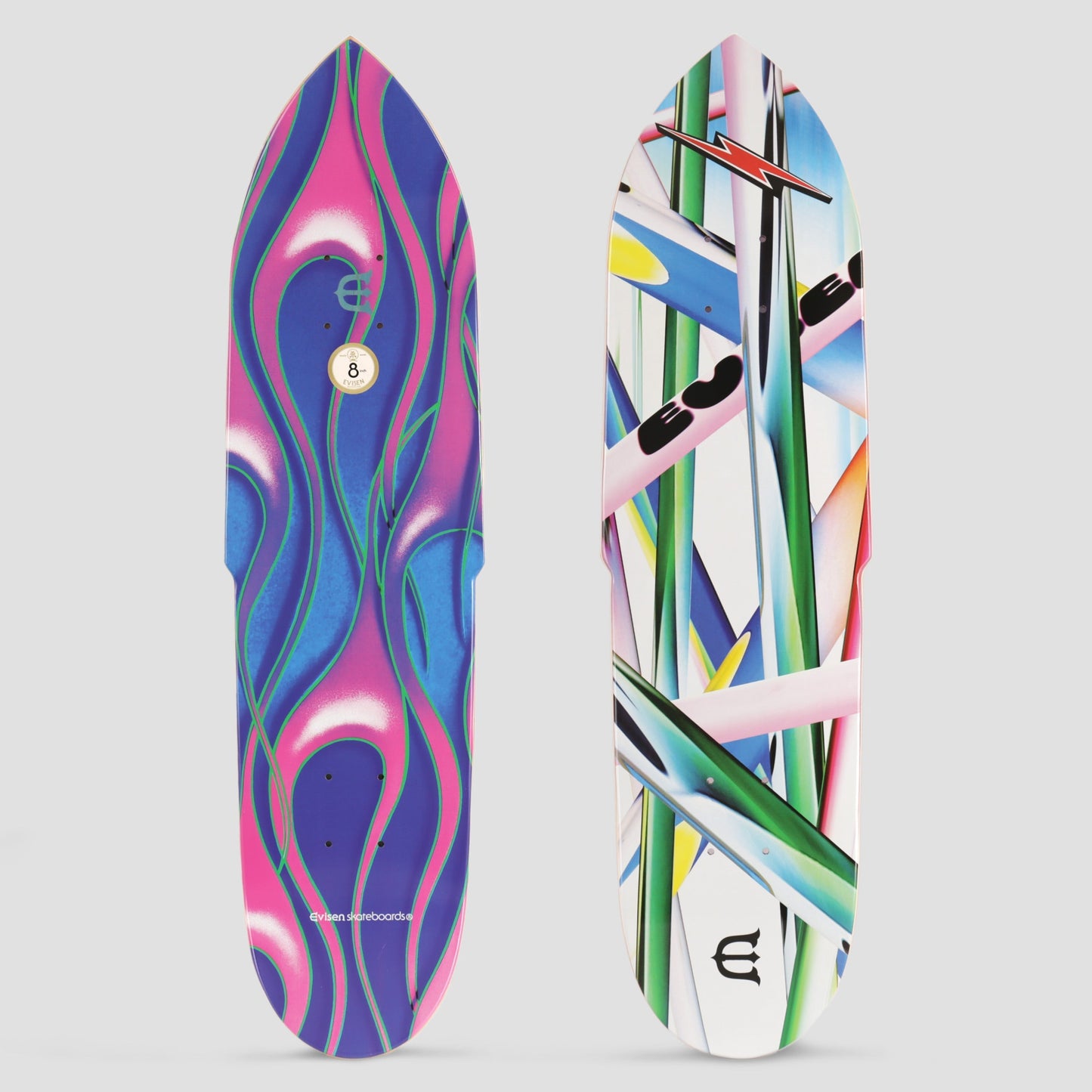 Evisen 8.0 Team Frame Skateboard Deck