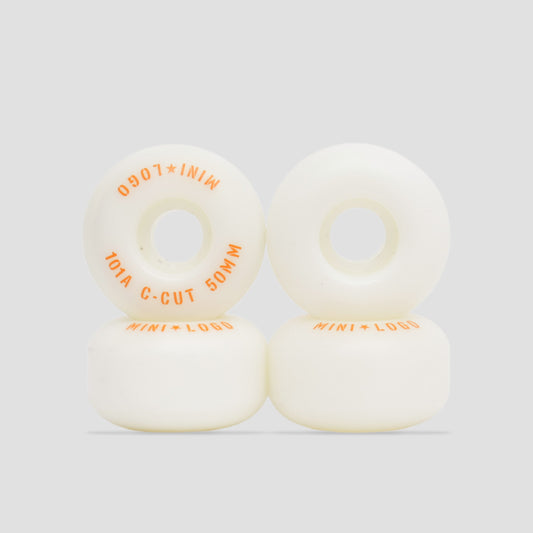 Mini Logo 50mm 101a C-Cut 2 Skateboard Wheels White