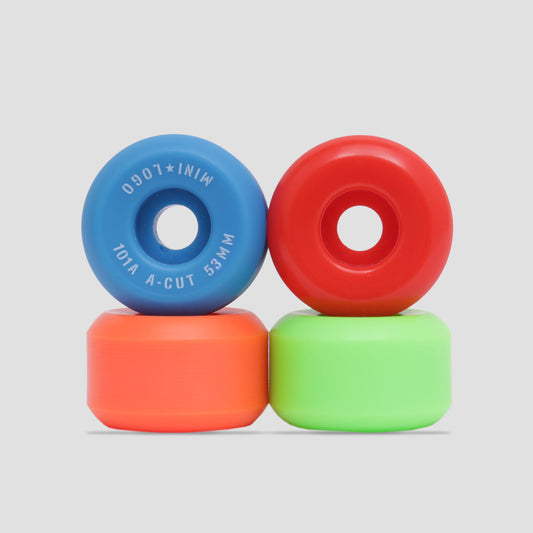 Mini Logo 53mm 101a A-Cut 2 Skateboard Wheels Multi