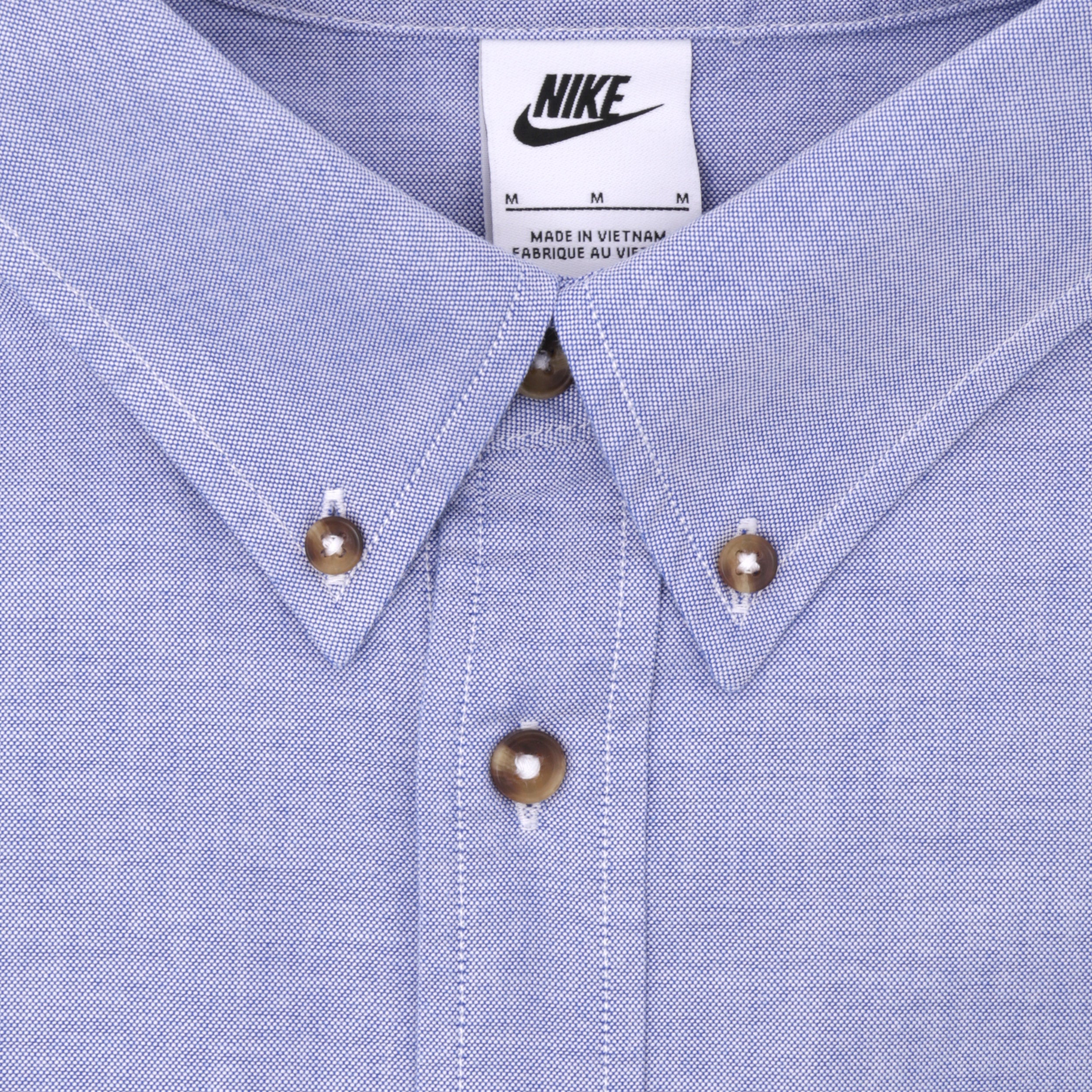 Nike SB Life Longsleeve Oxford Button Down Shirt White / Game Royal / Football Grey