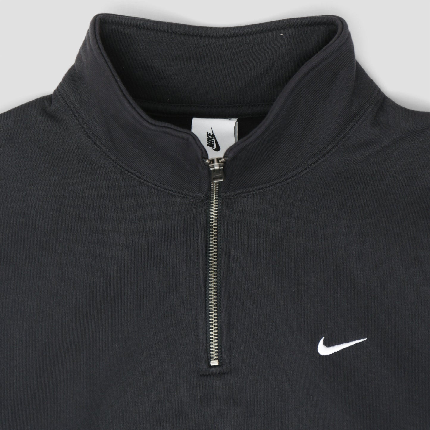 Nike Solo Swoosh 1/4 Zip Crew Black / White