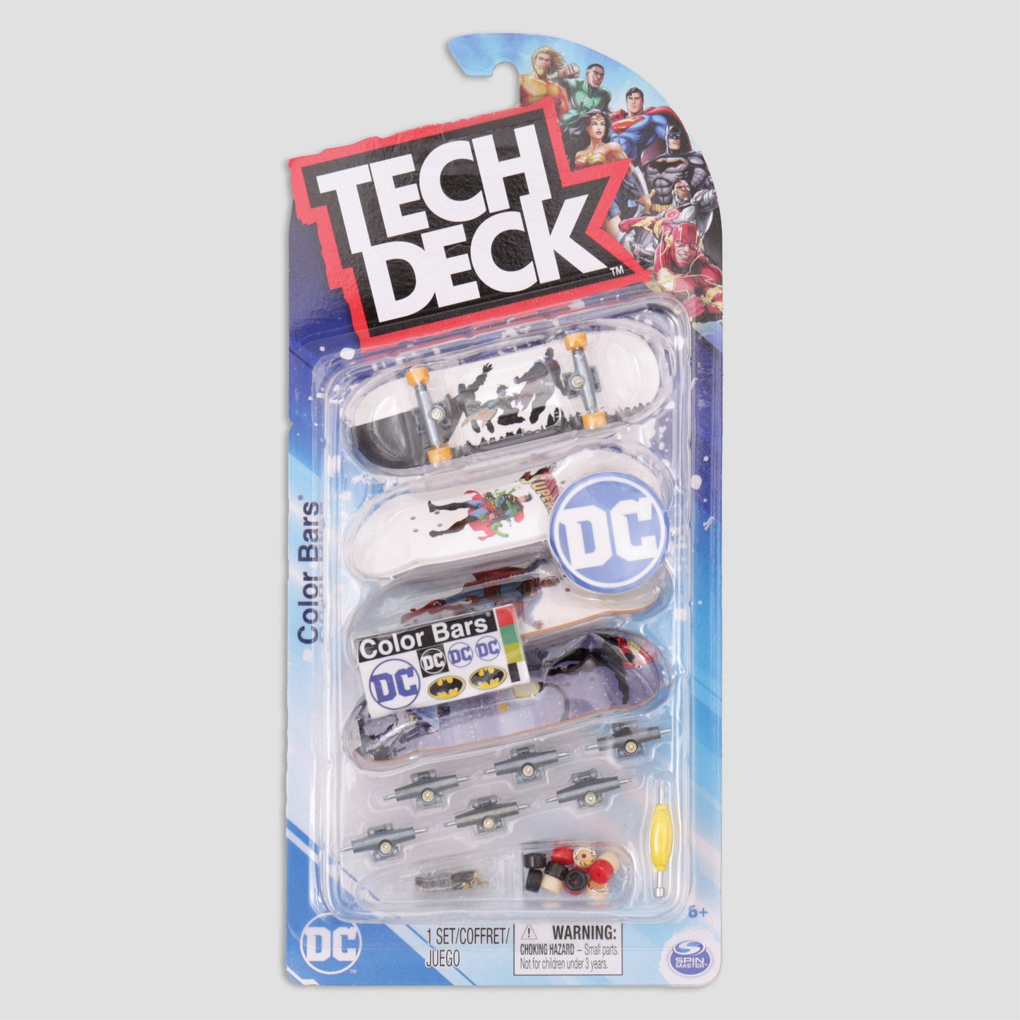 Tech Deck 96mm Deluxe DC Comics Pack of 4