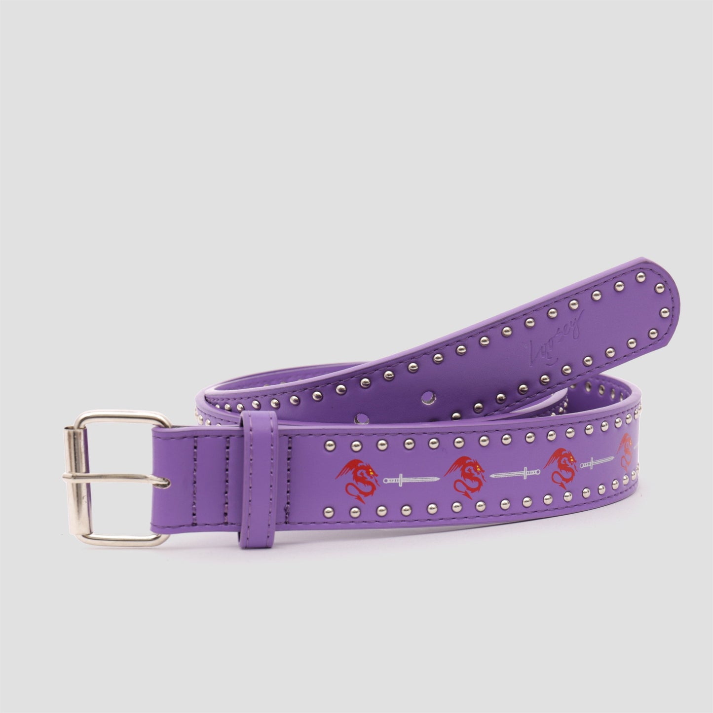 Loosey Dragon Rivet Belt Purple