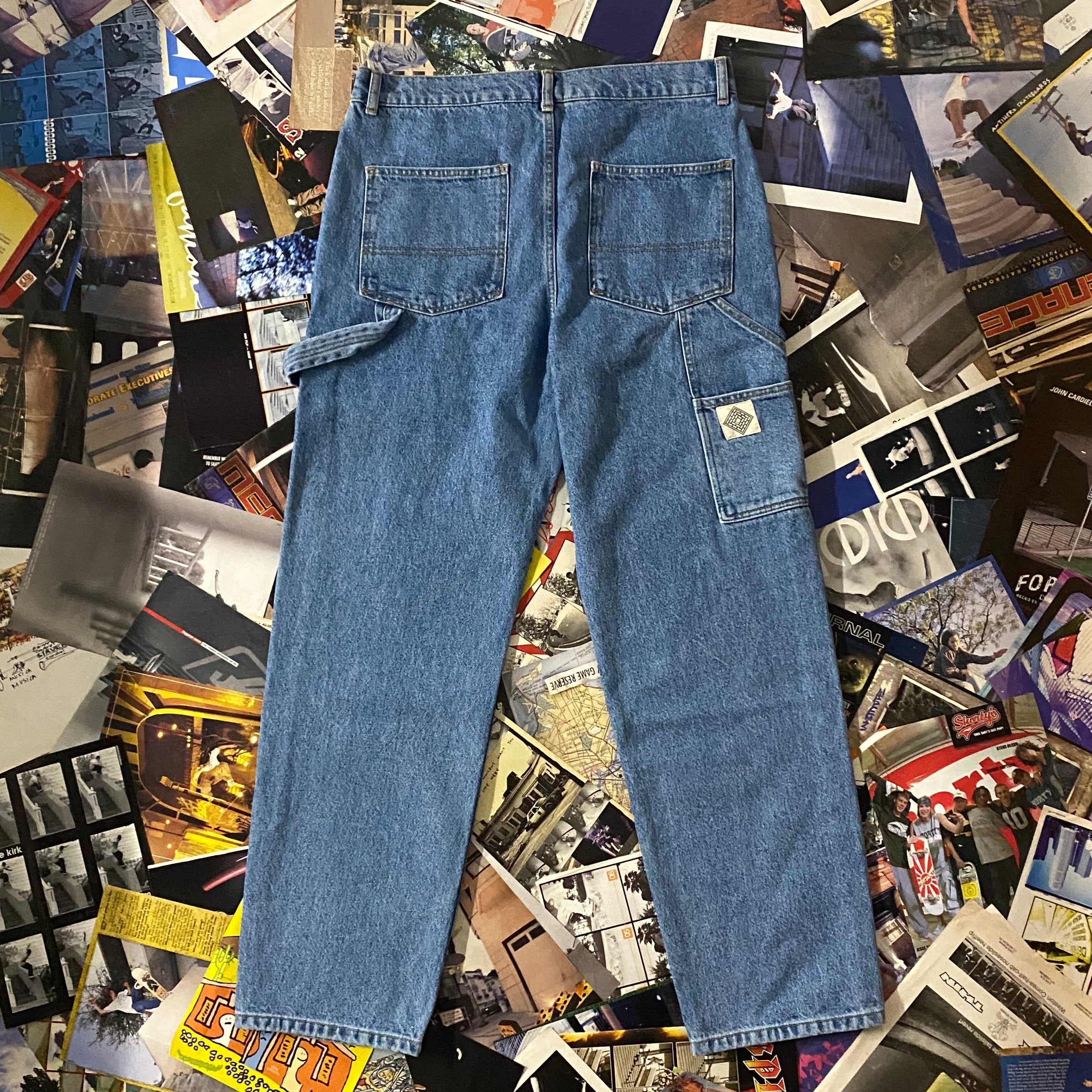 The National Skateboard Co Boreray Carpenter Jeans Washed Blue