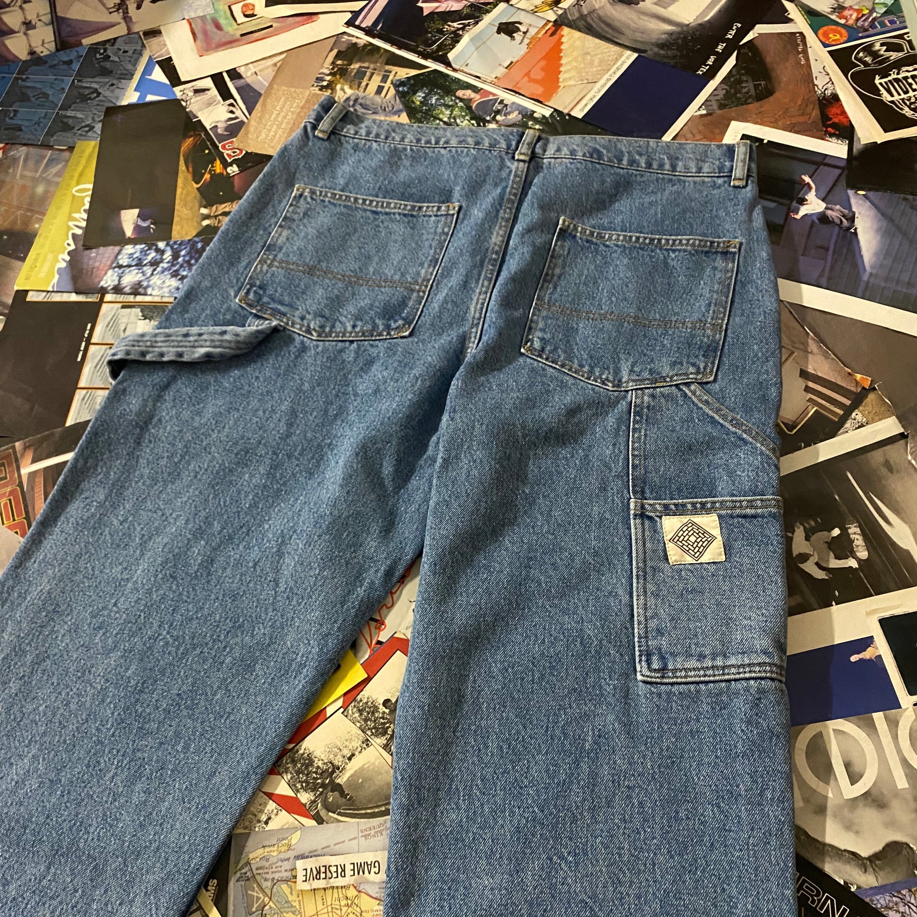 The National Skateboard Co Boreray Carpenter Jeans Washed Blue