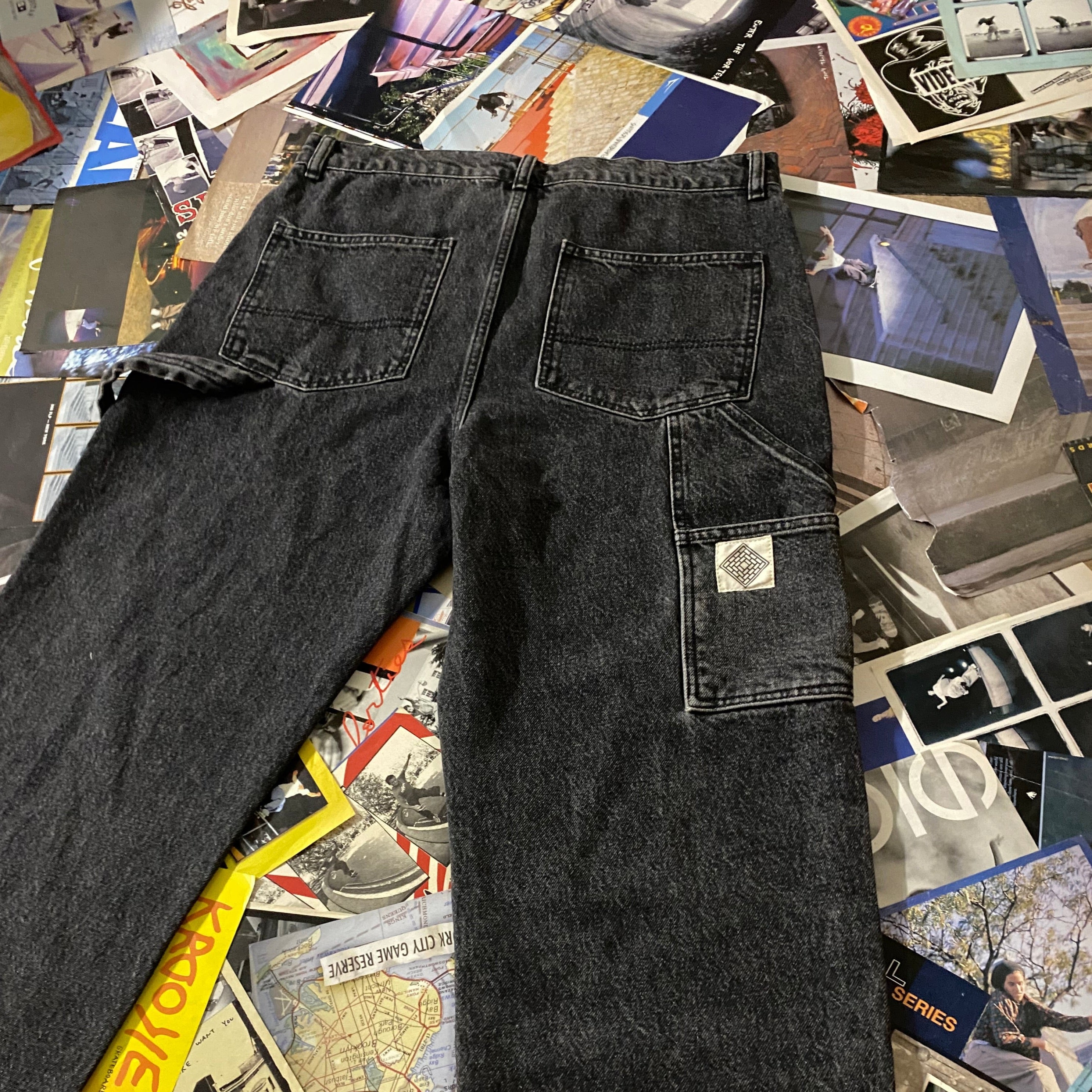 The National Skateboard Co Boreray Carpenter Jeans Washed Black
