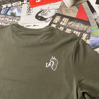 Lost Art Beer Slug T-Shirt Olive