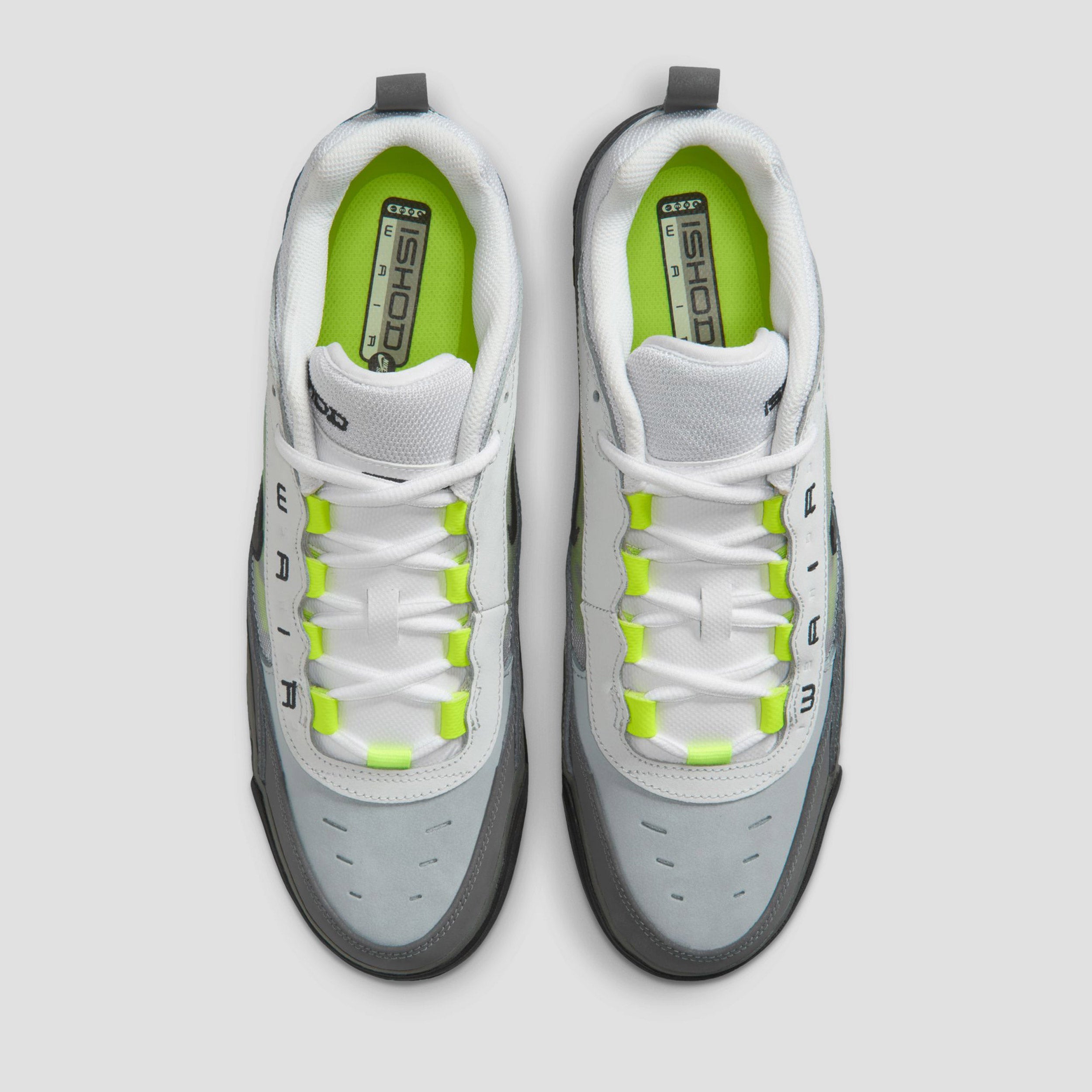 Nike SB Air Max Ishod Skate Shoes Black / Neon Yellow / Anthracite / Light Graphite