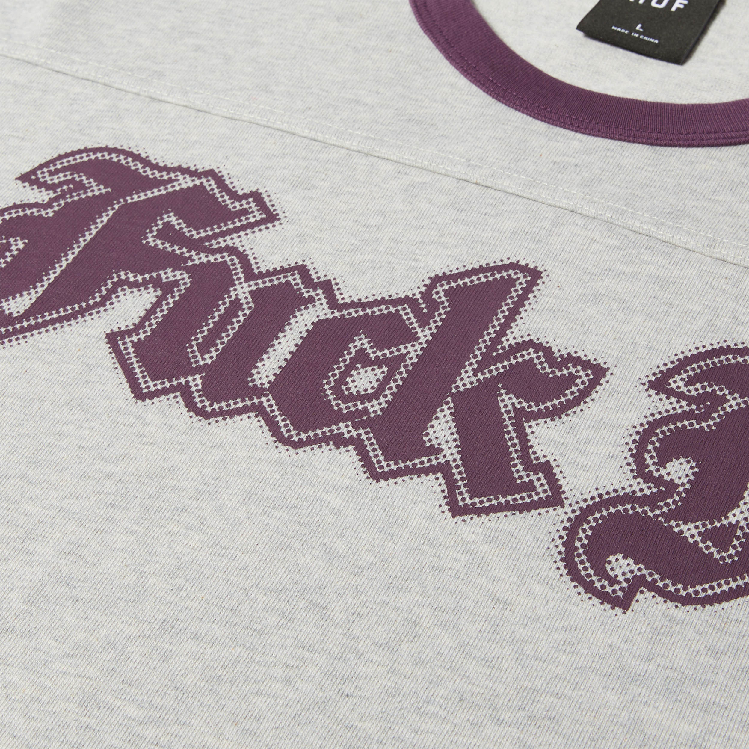 Huf Ives Football Shirt Heather Grey