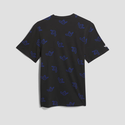 adidas Shmoo AOP T-Shirt Black / Royal Blue