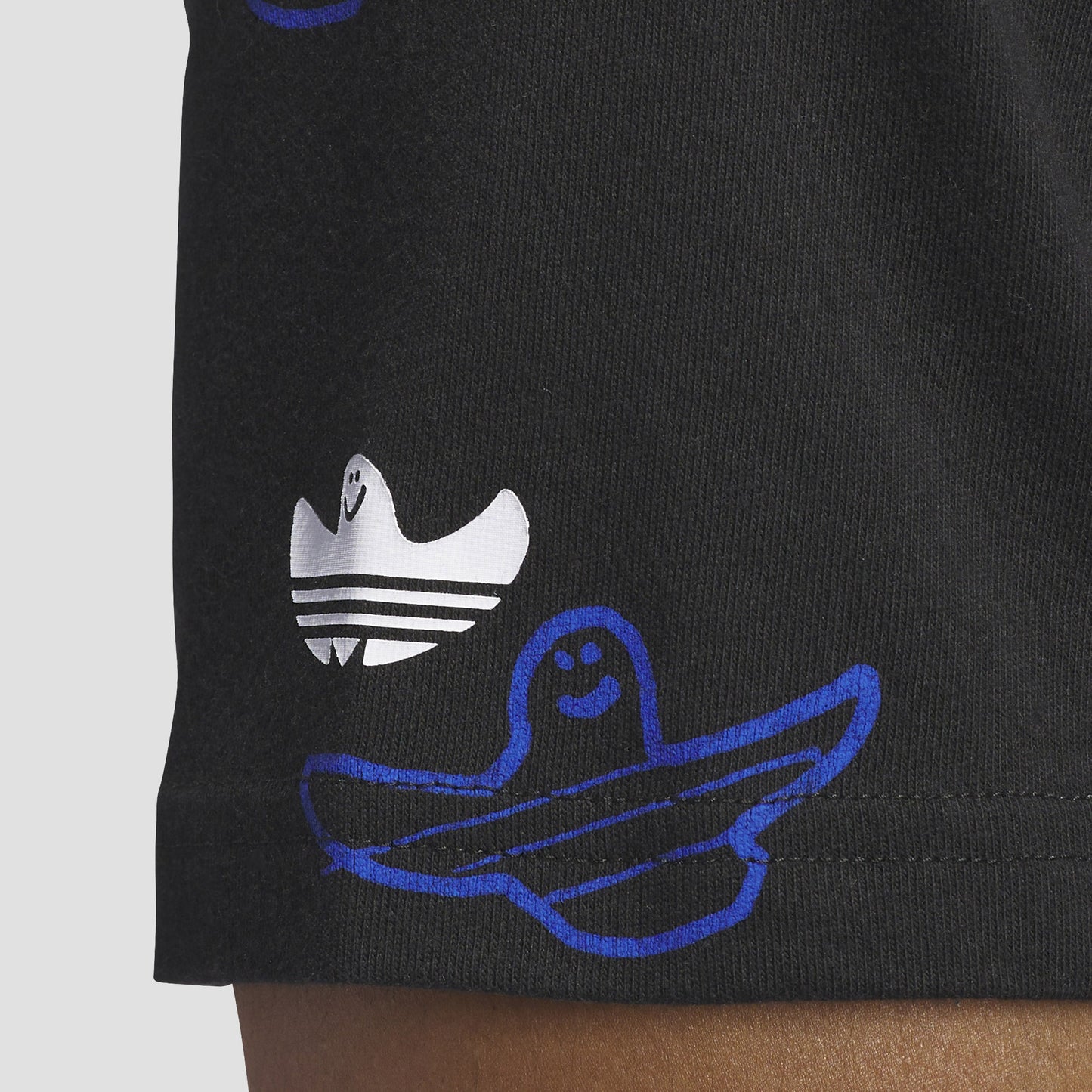 adidas Shmoo AOP T-Shirt Black / Royal Blue