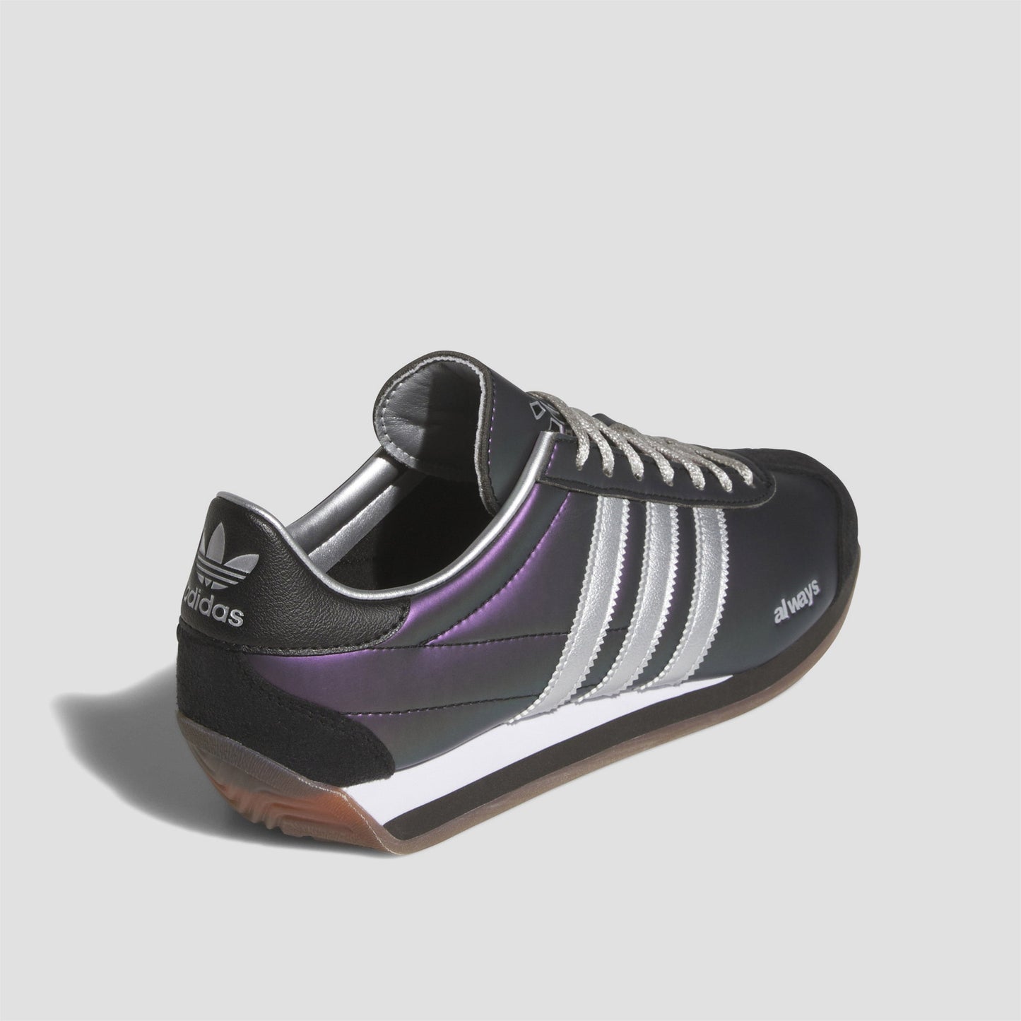 Adidas Country X Always Skate Shoes Core Black / Purple / Silver Metallic