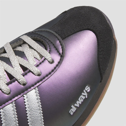 Adidas Country X Always Skate Shoes Core Black / Purple / Silver Metallic