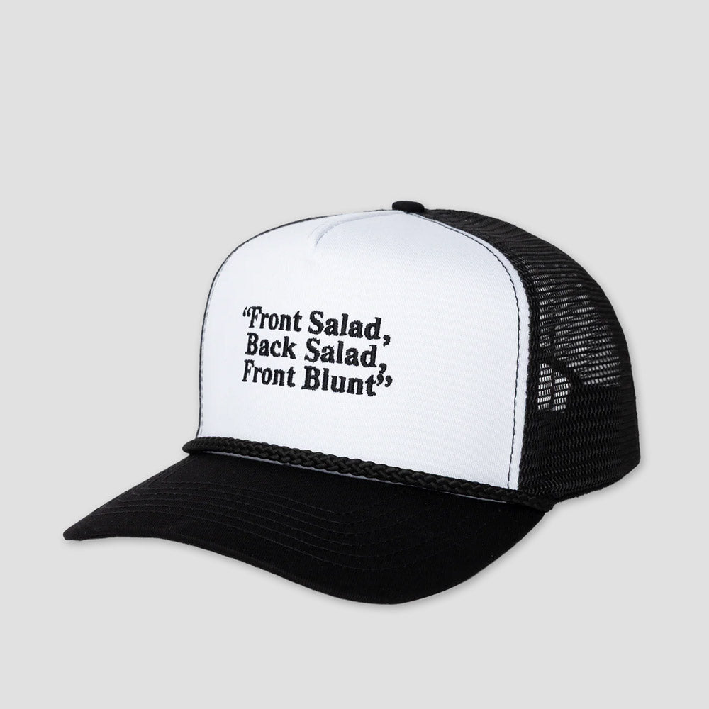 Jenkem Front Blunt Trucker Hat White / Black
