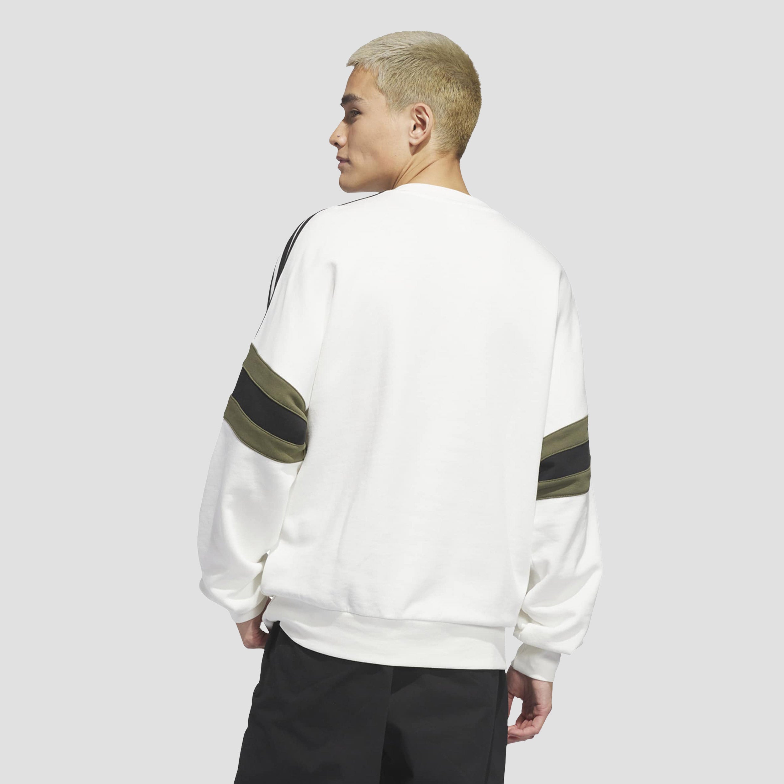 Adidas Skate OG Crew Core White / Olive Stripe / Black