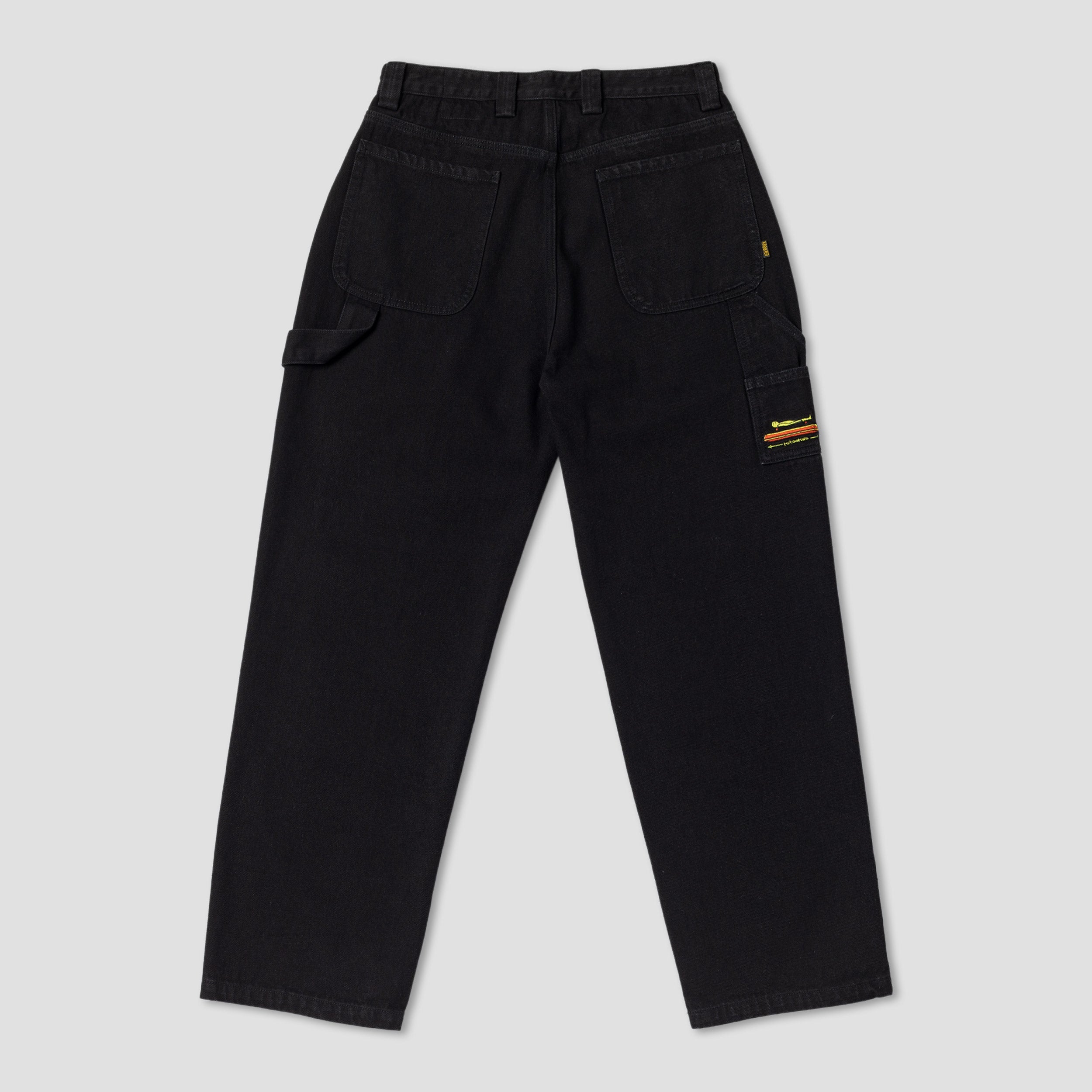 Krooked Koffin Carpenter Pant Black Denim
