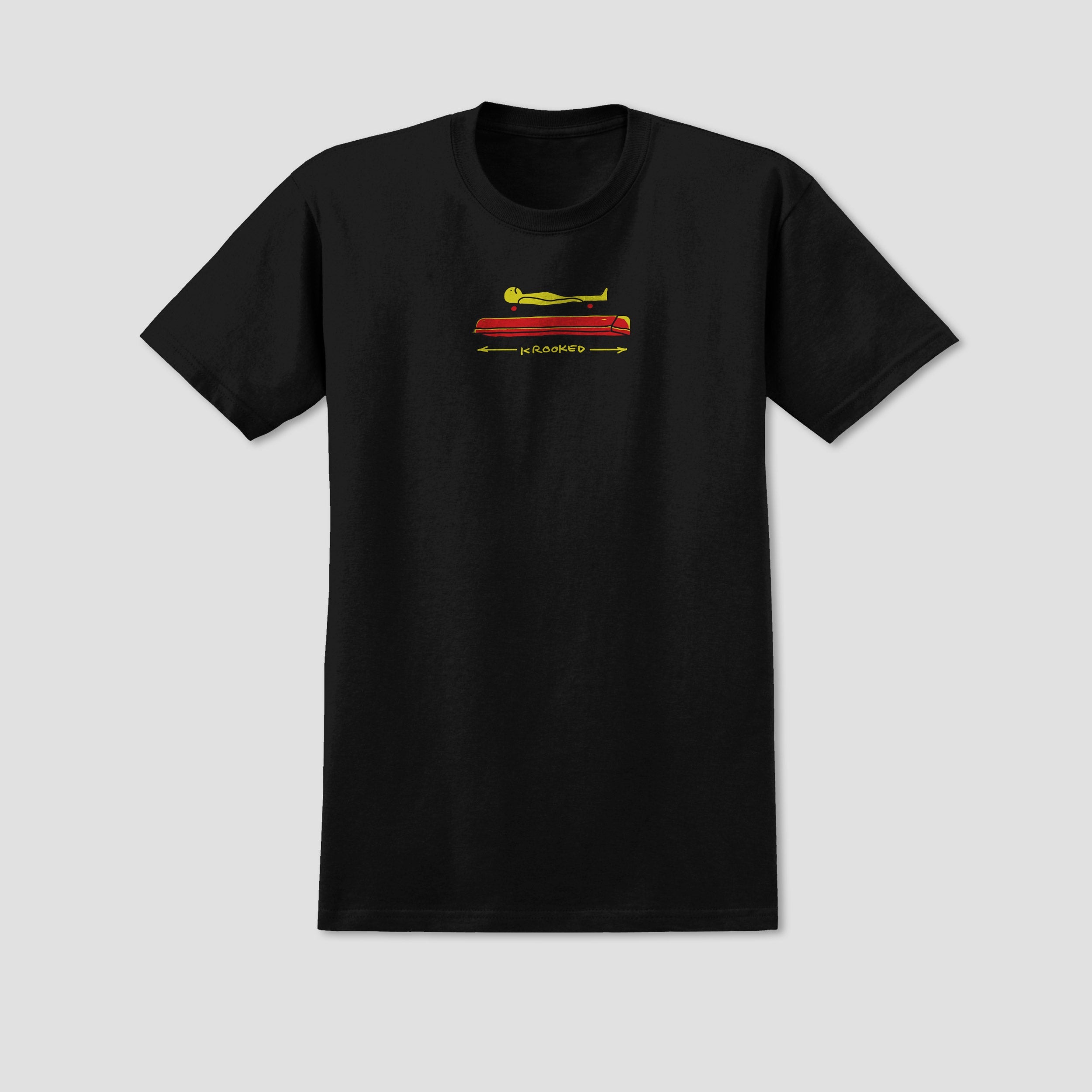 Krooked Koffin T-Shirt Black Yellow