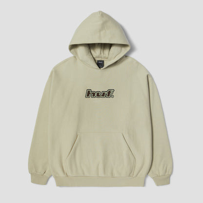 HUF Logo Applique Hooded Fleece Putty