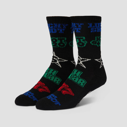 HUF Lucky Crew Sock Black