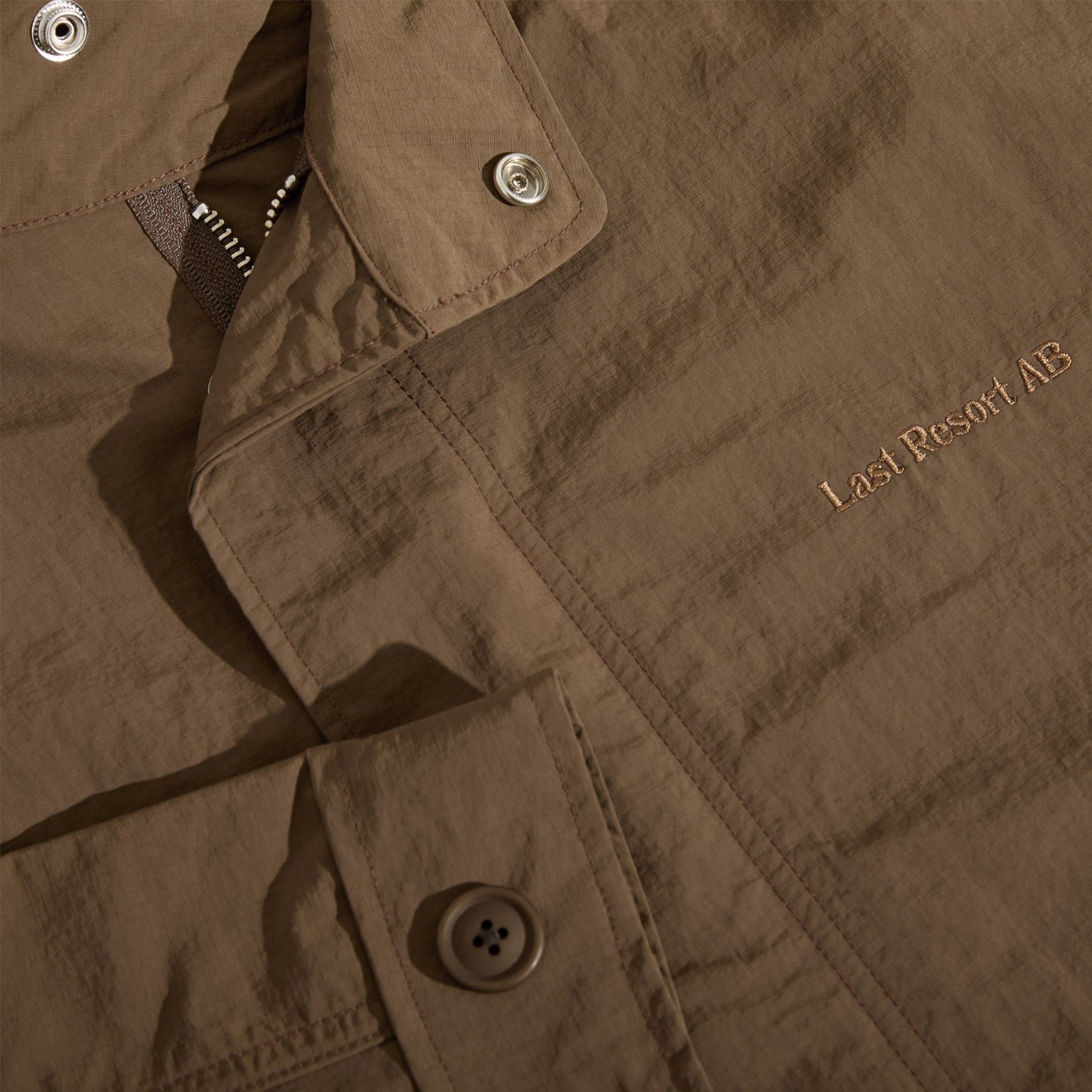 Last Resort AB Cropped Parka Brown Khaki