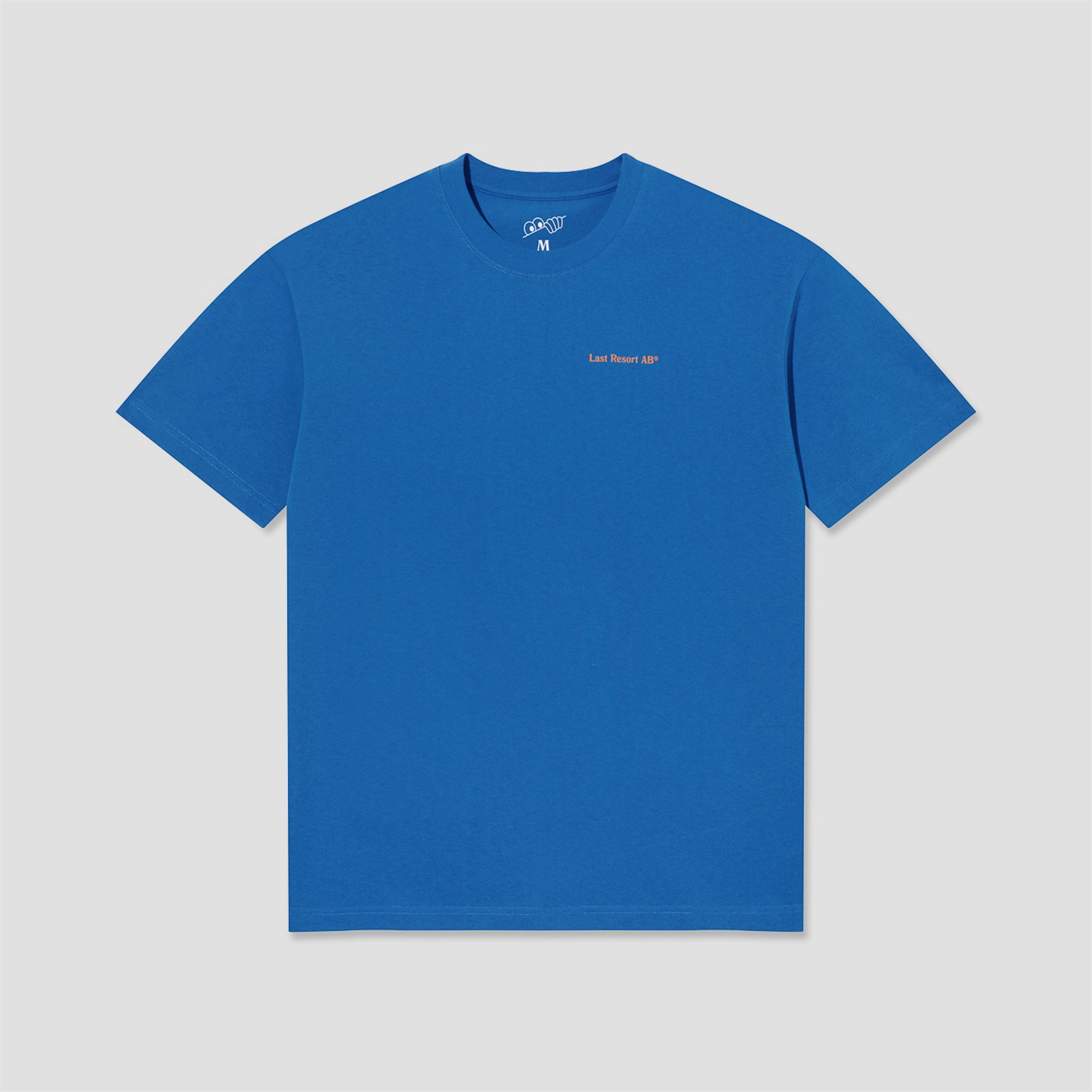 Last Resort AB Atlas Monogram T-Shirt Royal Blue / Sunset Orange