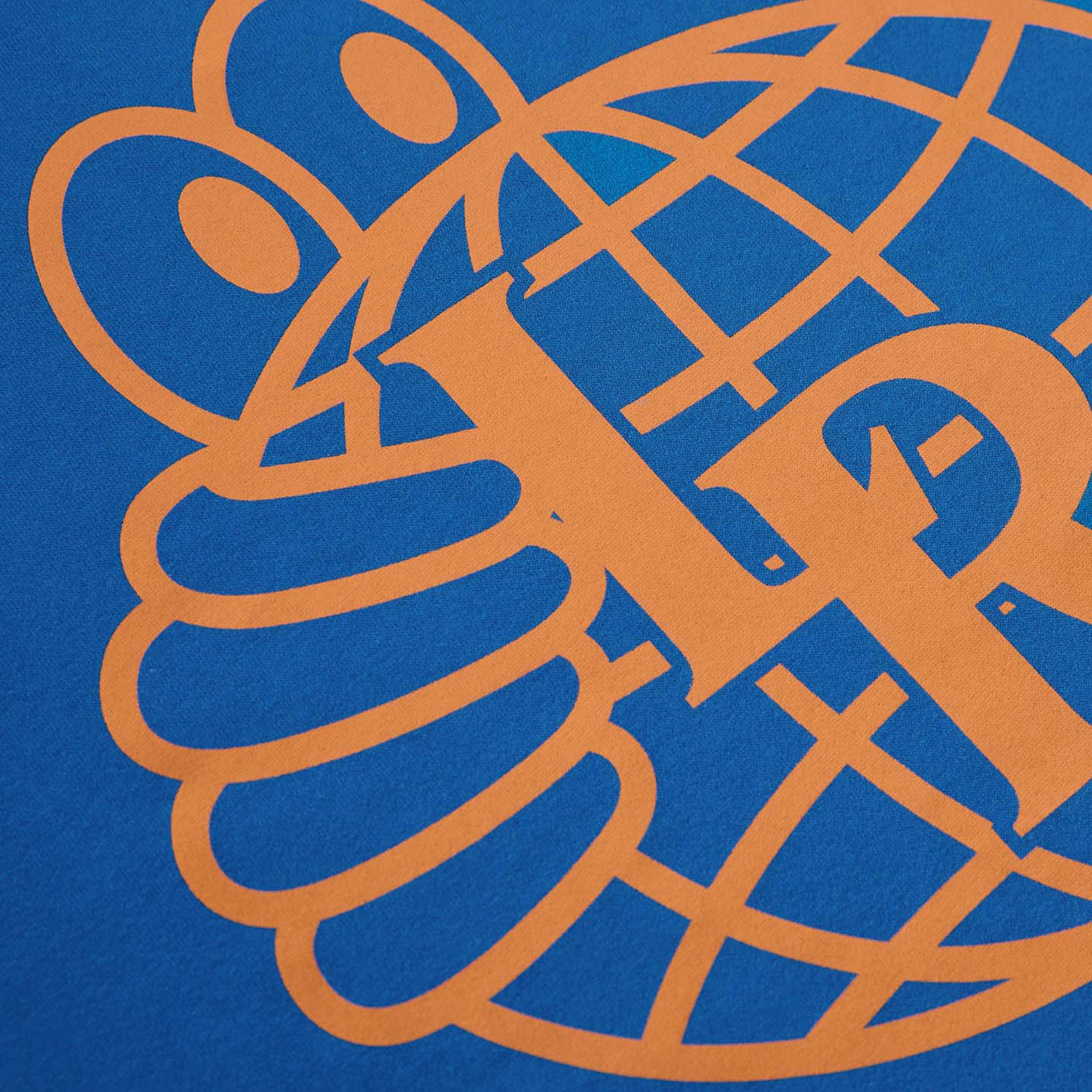 Last Resort AB Atlas Monogram T-Shirt Royal Blue / Sunset Orange