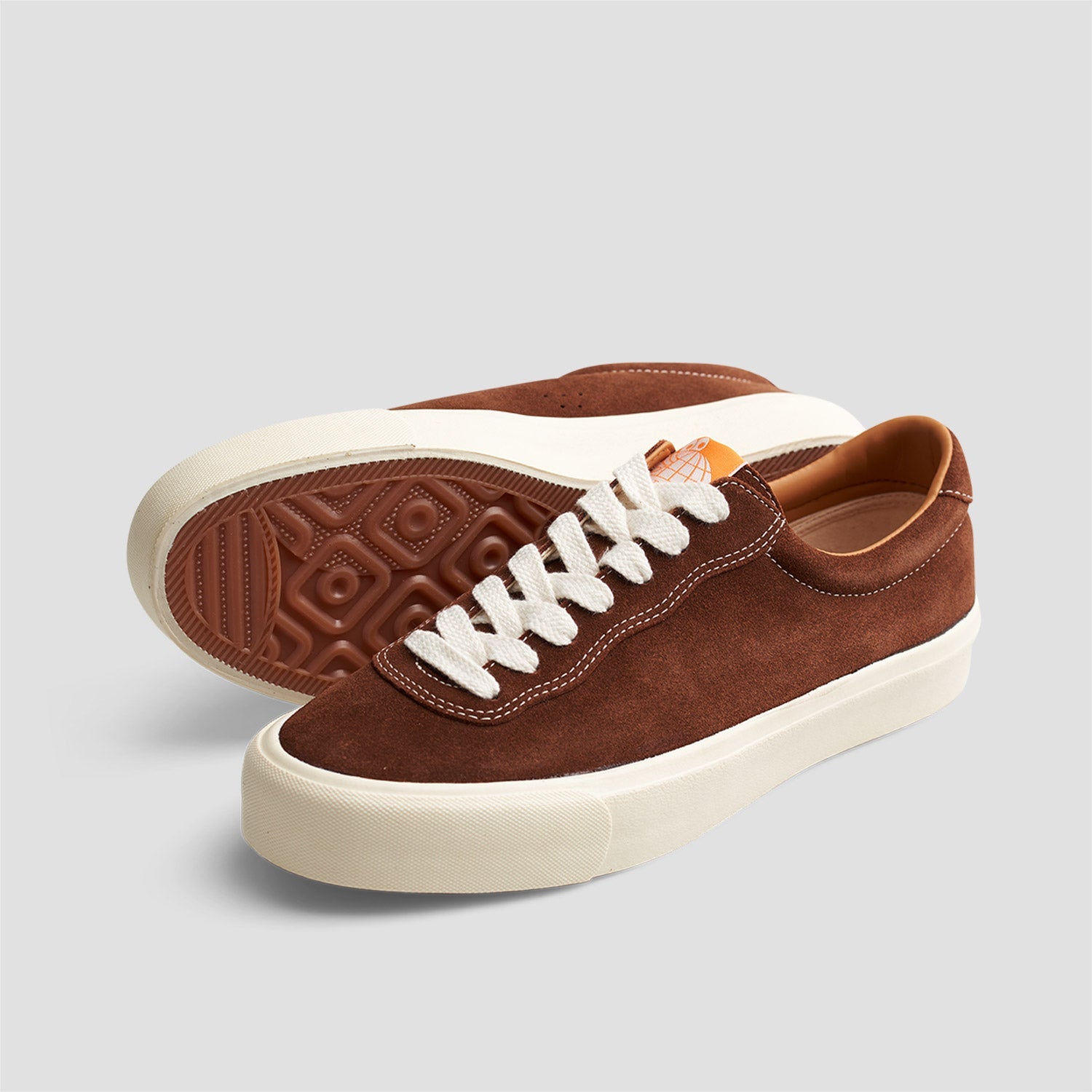Last Resort AB VM001 Suede Lo Skateboard Shoes Choc Brown / White