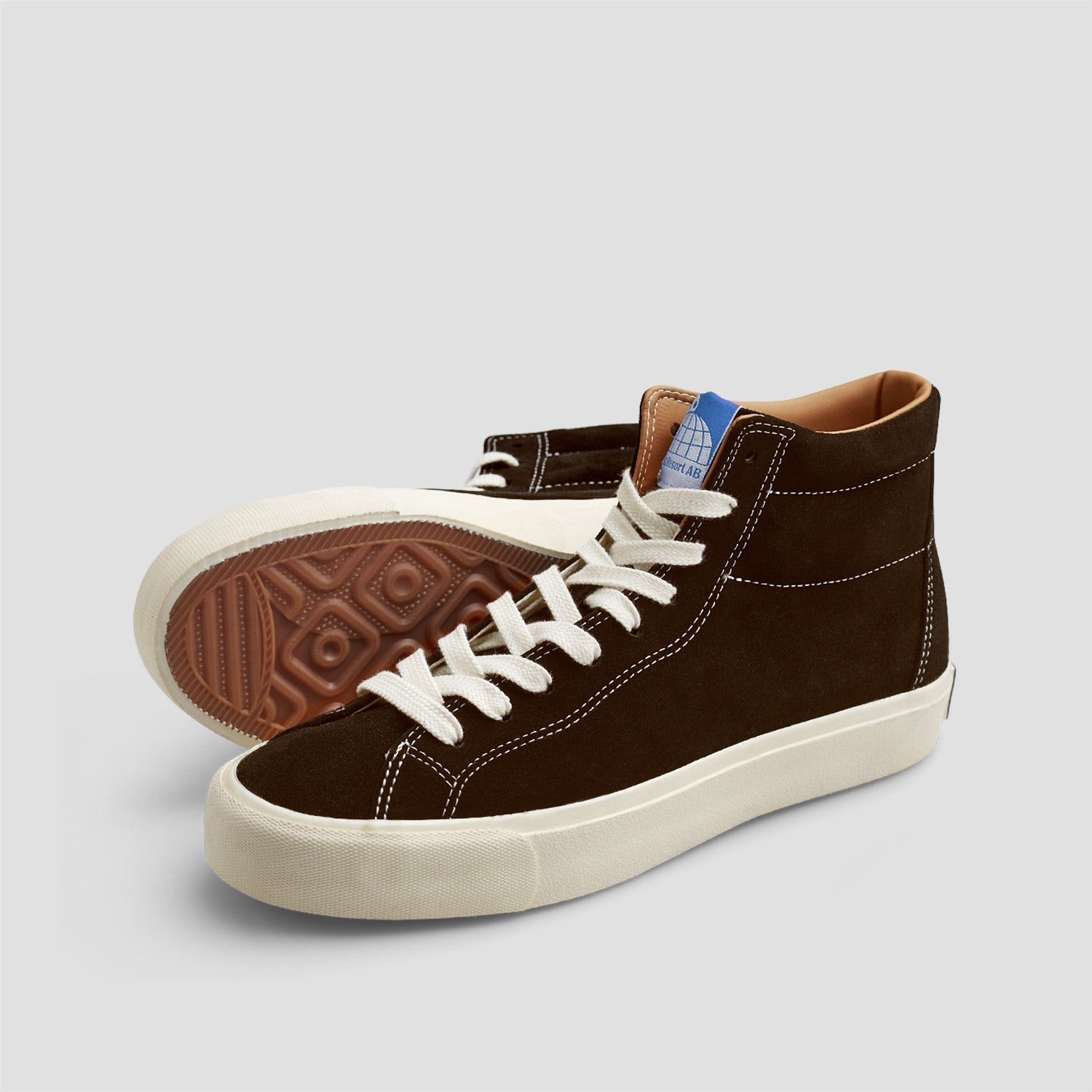 Last Resort AB VM003 Suede Hi Skateboard Shoes Choc Brown
