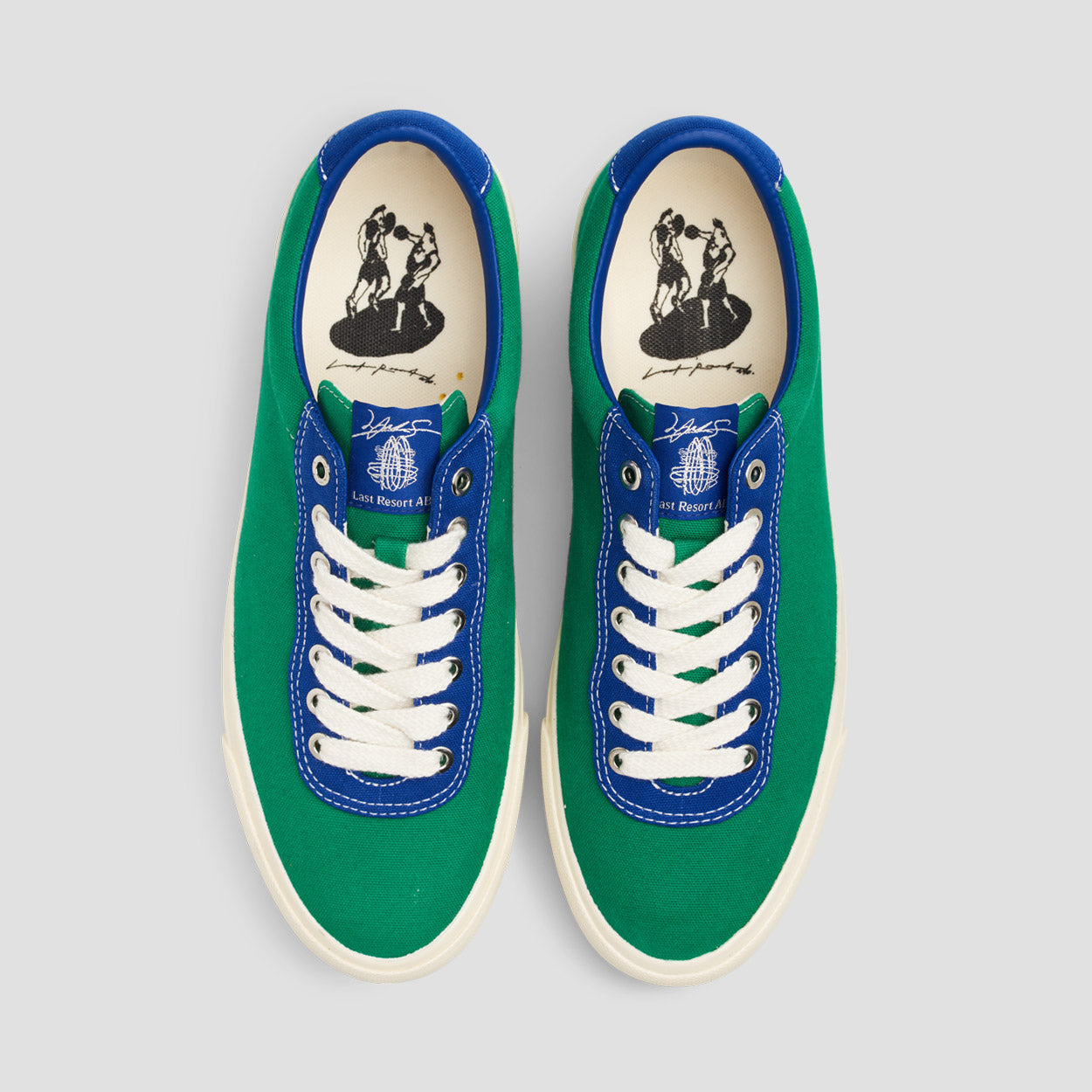 Last Resort AB x Julian Smith VM001 Lo Canvas Kelly Green / Klein Blue