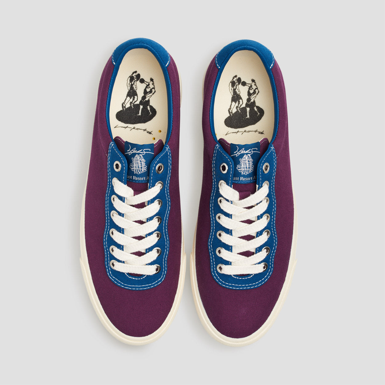 Last Resort AB x Julian Smith VM001 Lo Canvas Plum / Dirty Blue