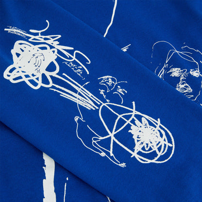 Last Resort AB x Julian Smith Expando Long Sleeve T-Shirt Klein Blue / White