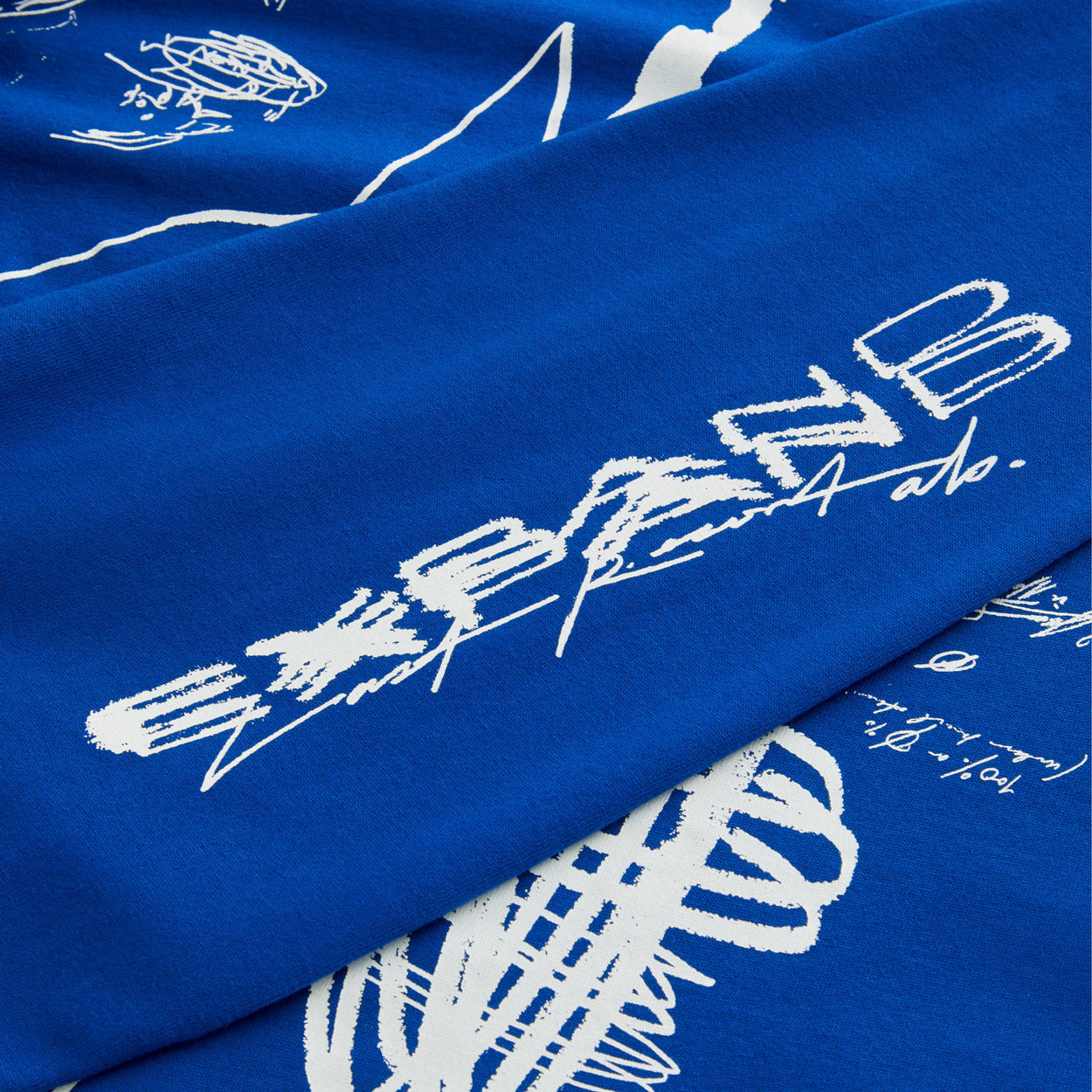 Last Resort AB x Julian Smith Expando Long Sleeve T-Shirt Klein Blue / White