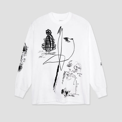 Last Resort AB x Julian Smith Expando Long Sleeve T-Shirt White / Black