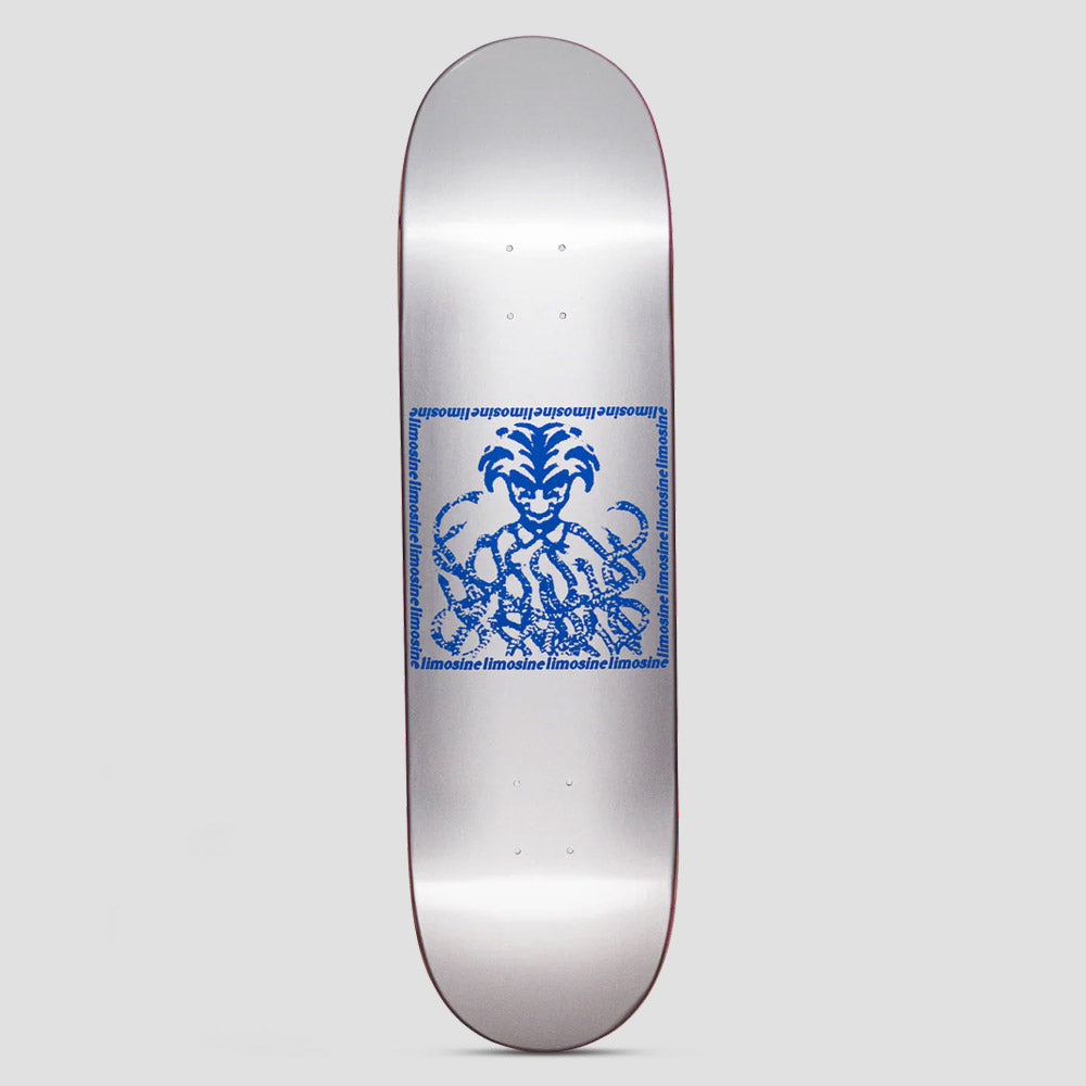 Limosine 9.0 Snake Pit Skateboard Deck Silver Blue
