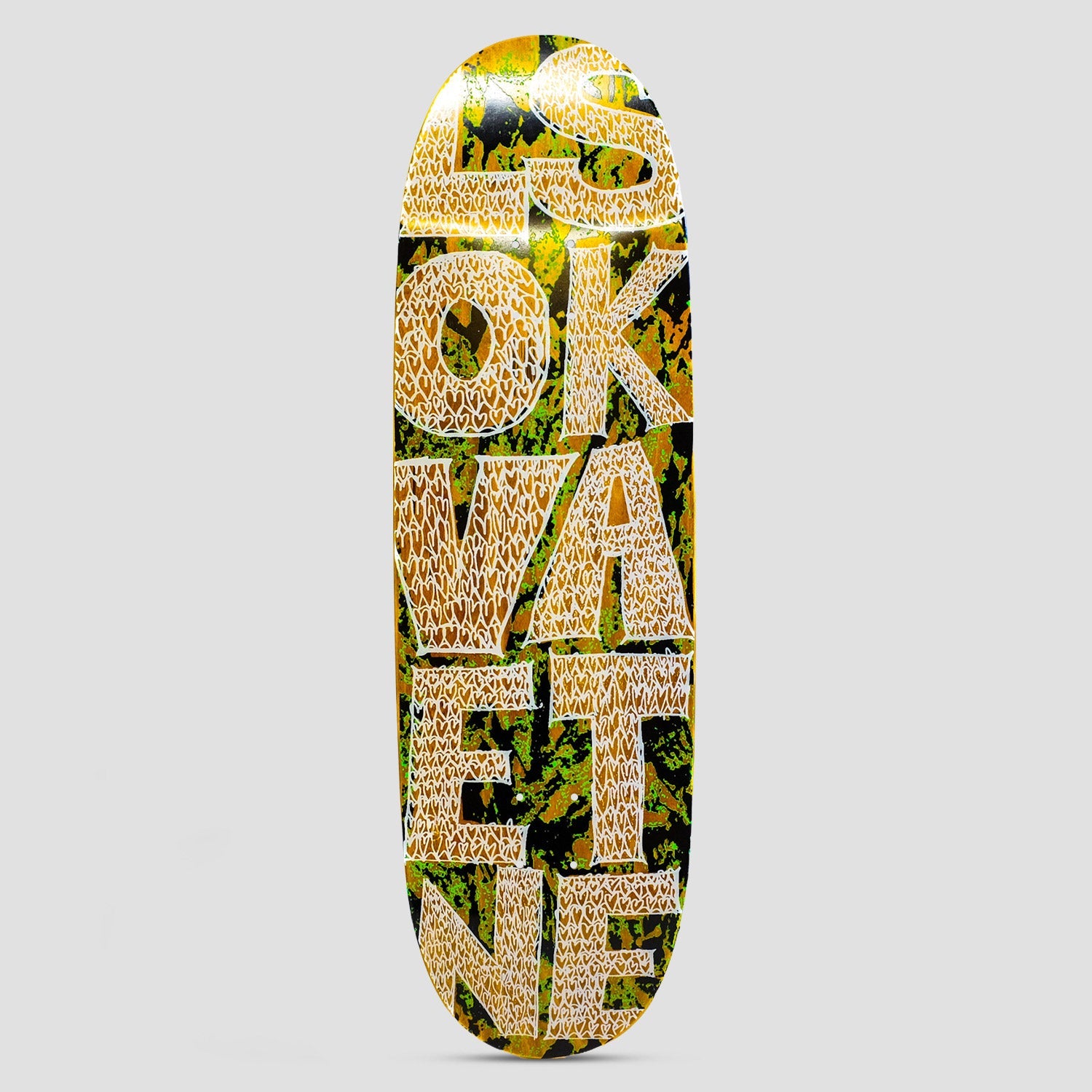 Lovenskate 9.0 Scribble Heart Football Shape Skateboard Deck