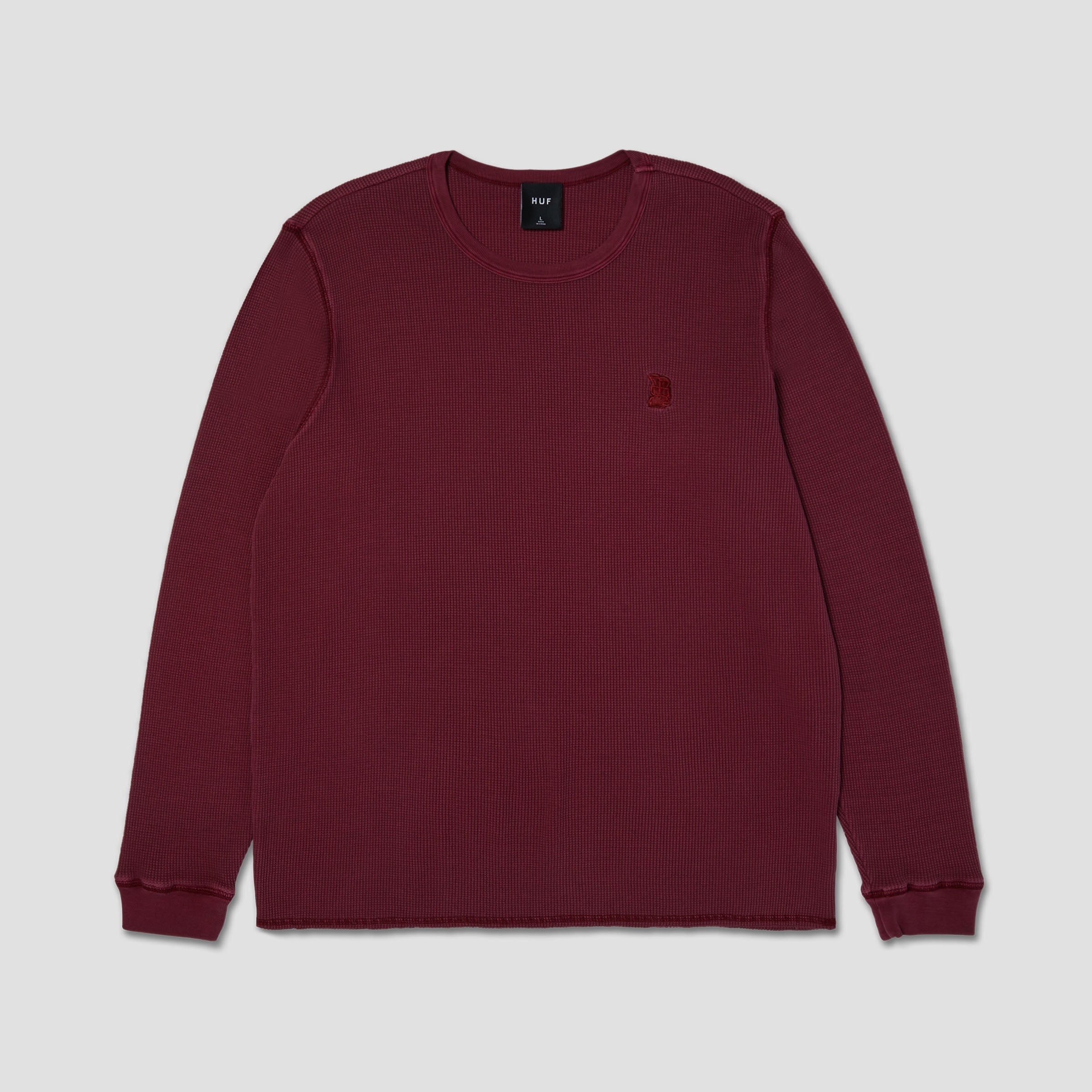 HUF Megablast Overdyed Longsleeve Thermal Berry