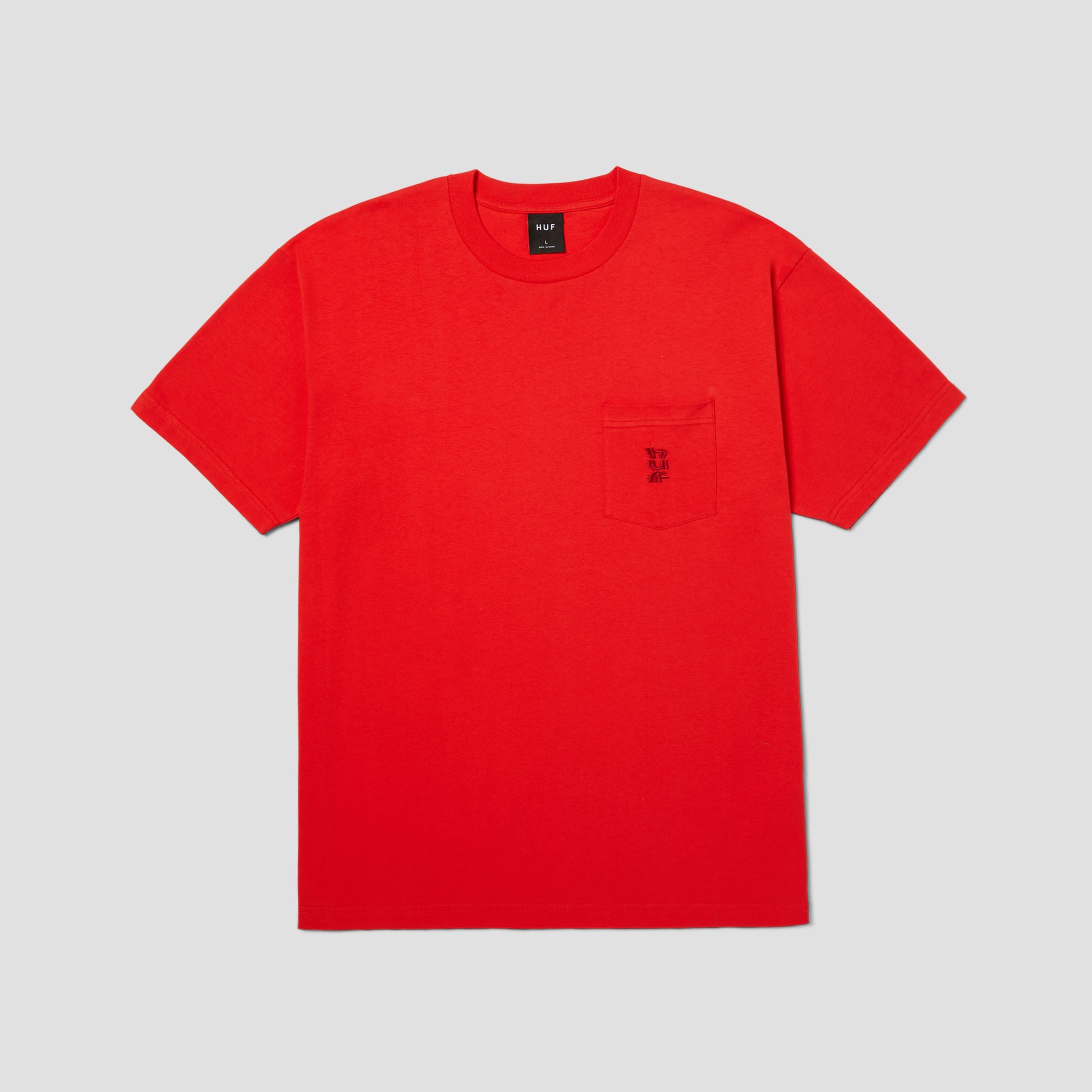 HUF Megablast Pocket T-Shirt Fuji Red