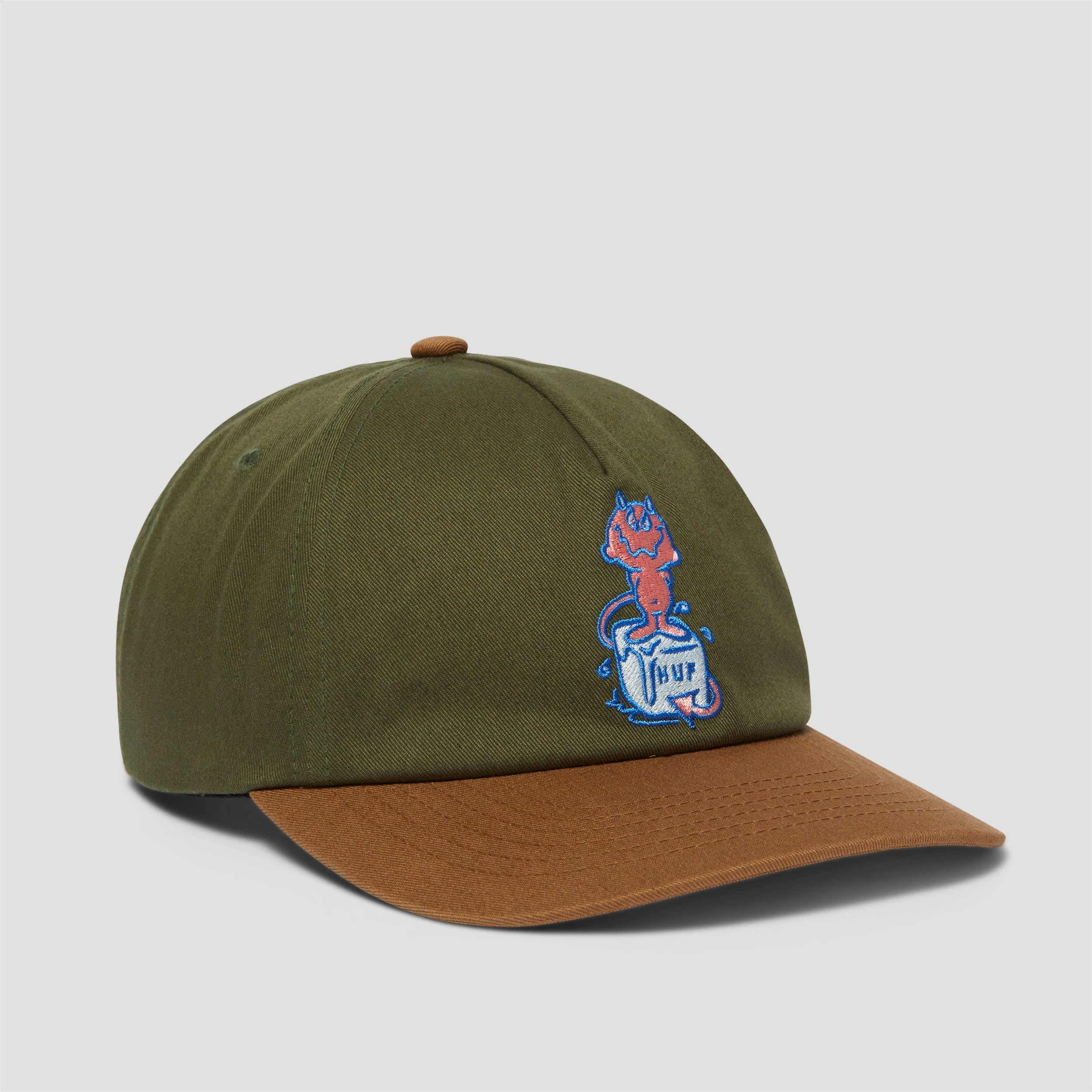 Huf Melt 5 Panel Snapback Cap Green