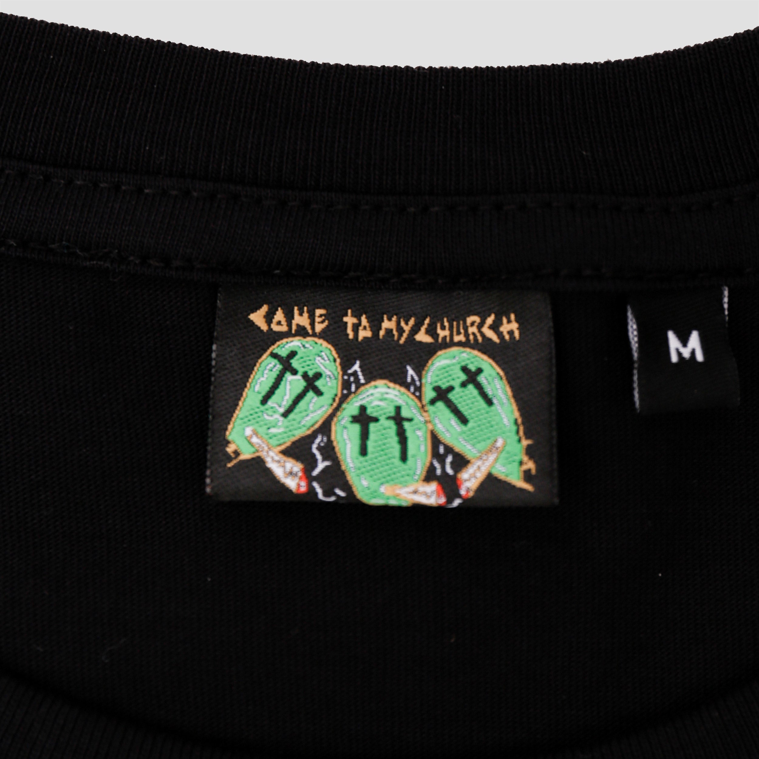 Come To My Church Alien Attack T-Shirt Black