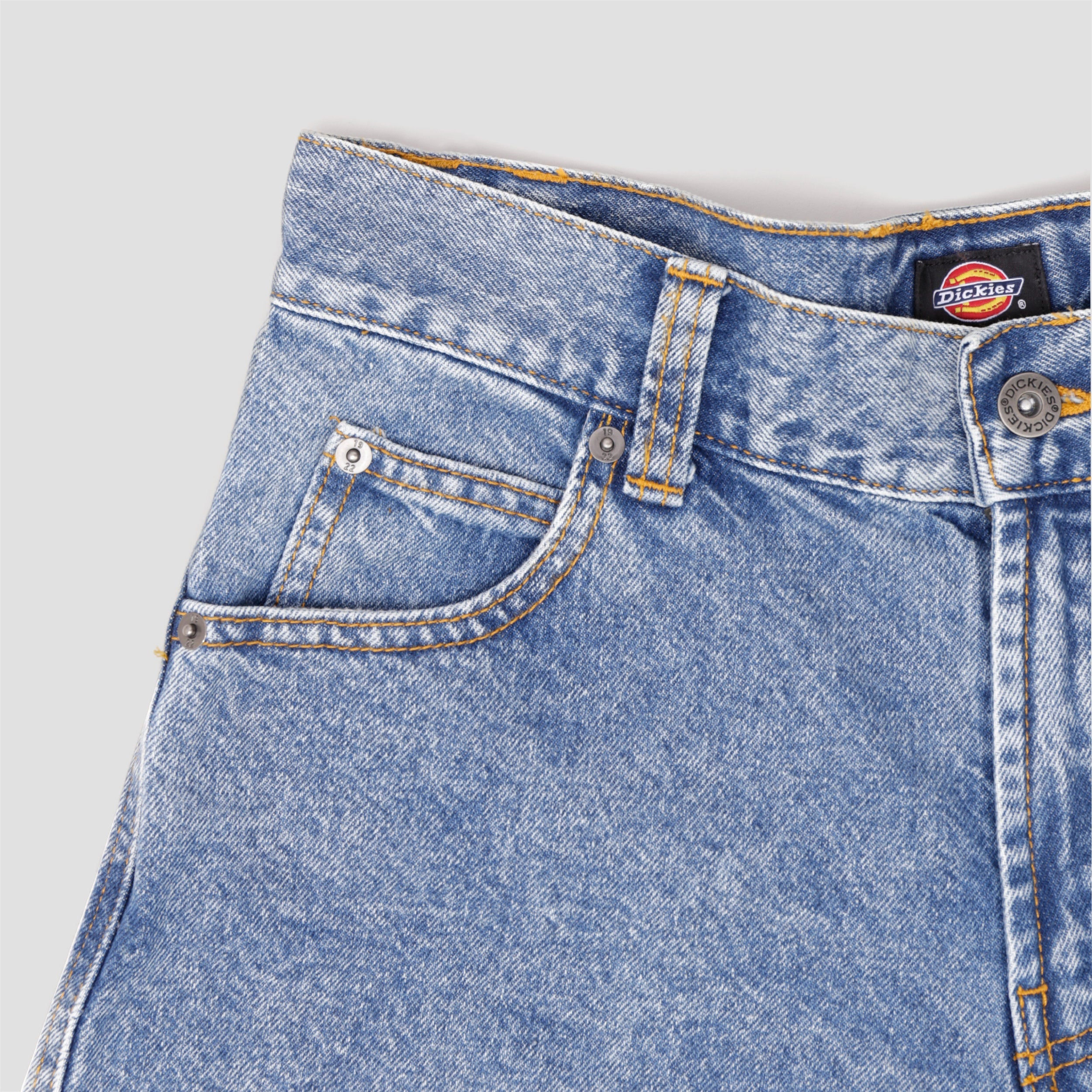 Dickies Loose Wave Denim Jeans Blue Rinsed Fade