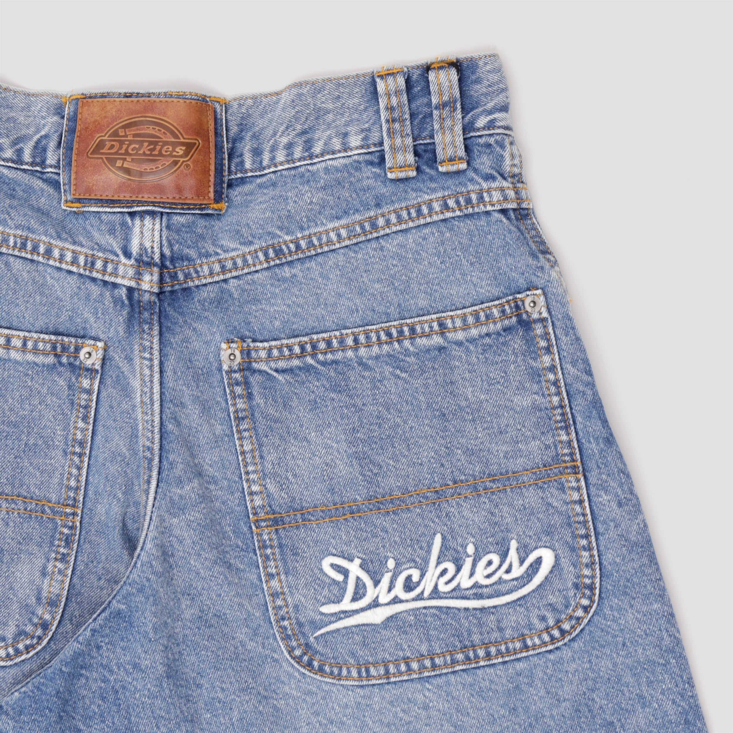 Dickies Loose Wave Denim Jeans Blue Rinsed Fade