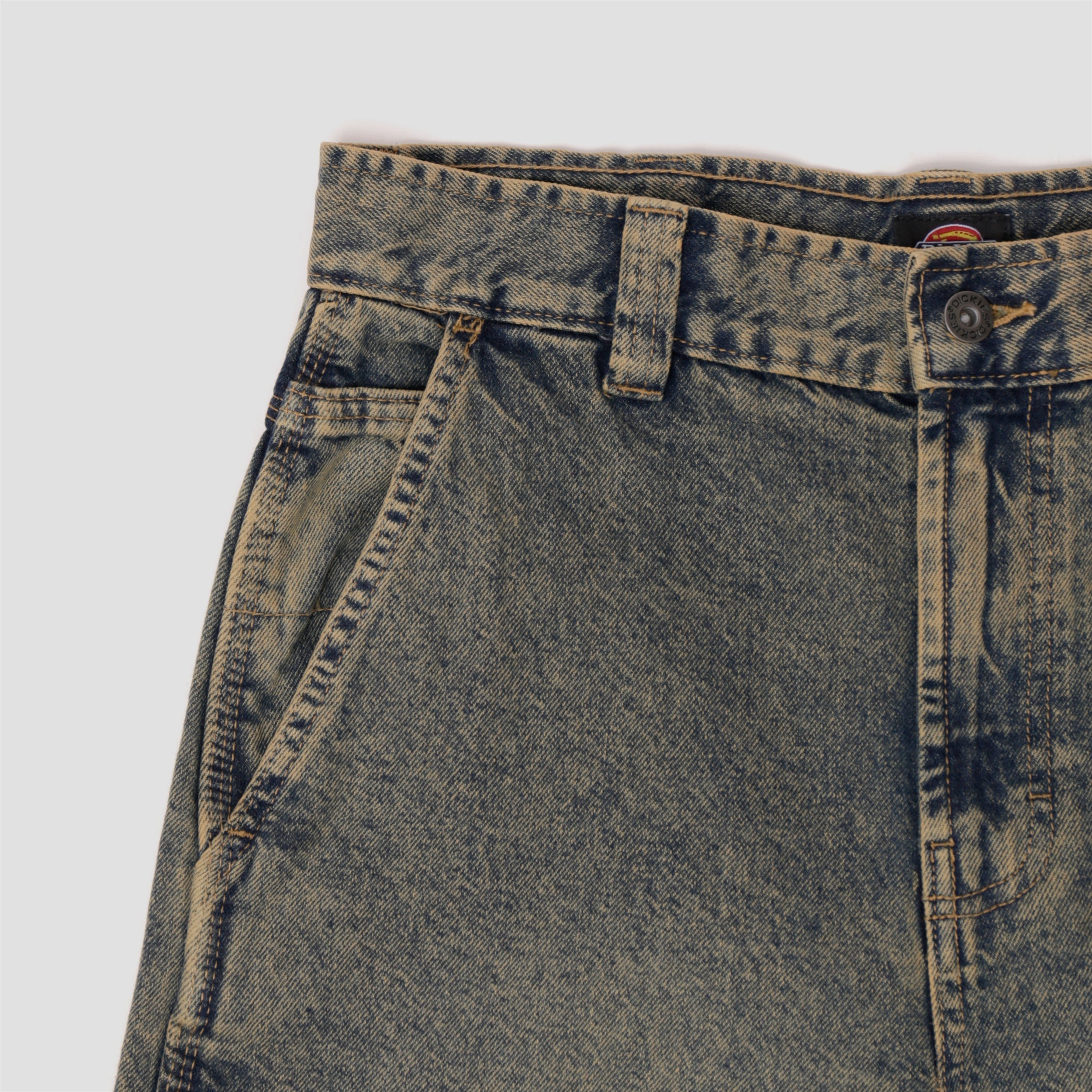 Dickies Madison Baggy Fit Denim Yellow Fade Indigo