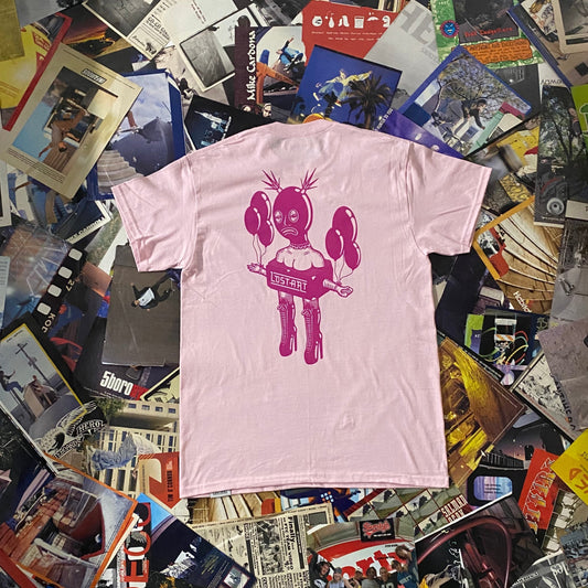 Lost Art - Mia Balloon Tee - Pink / Blue / Pink