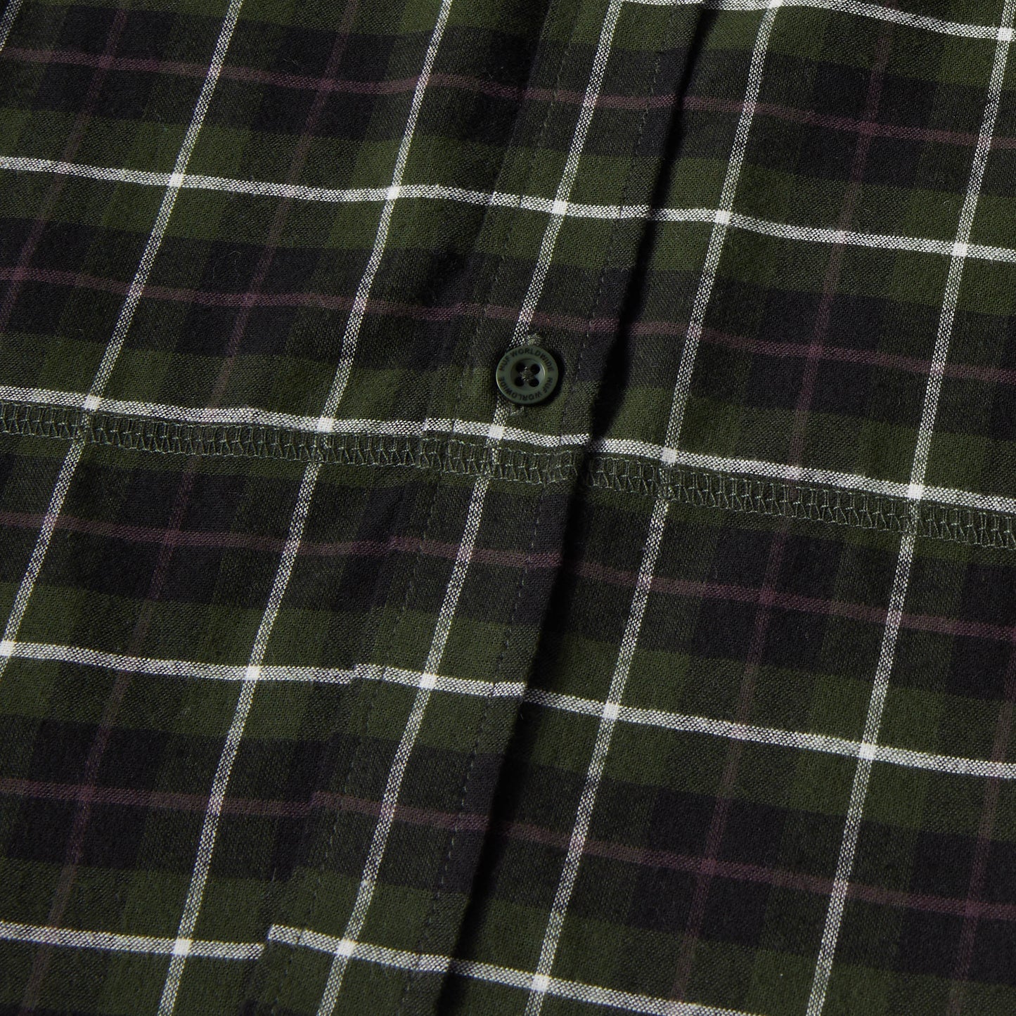 HUF Modal Plaid Shirt Olive