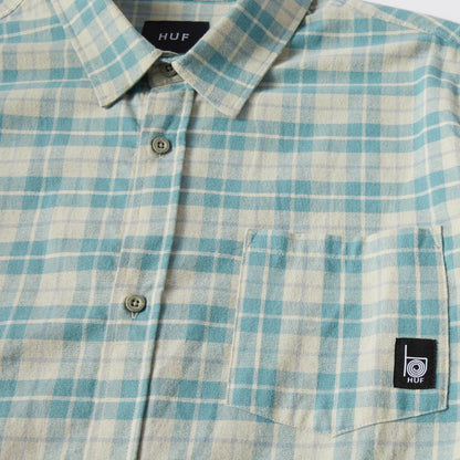 HUF Modal Plaid Shirt Putty