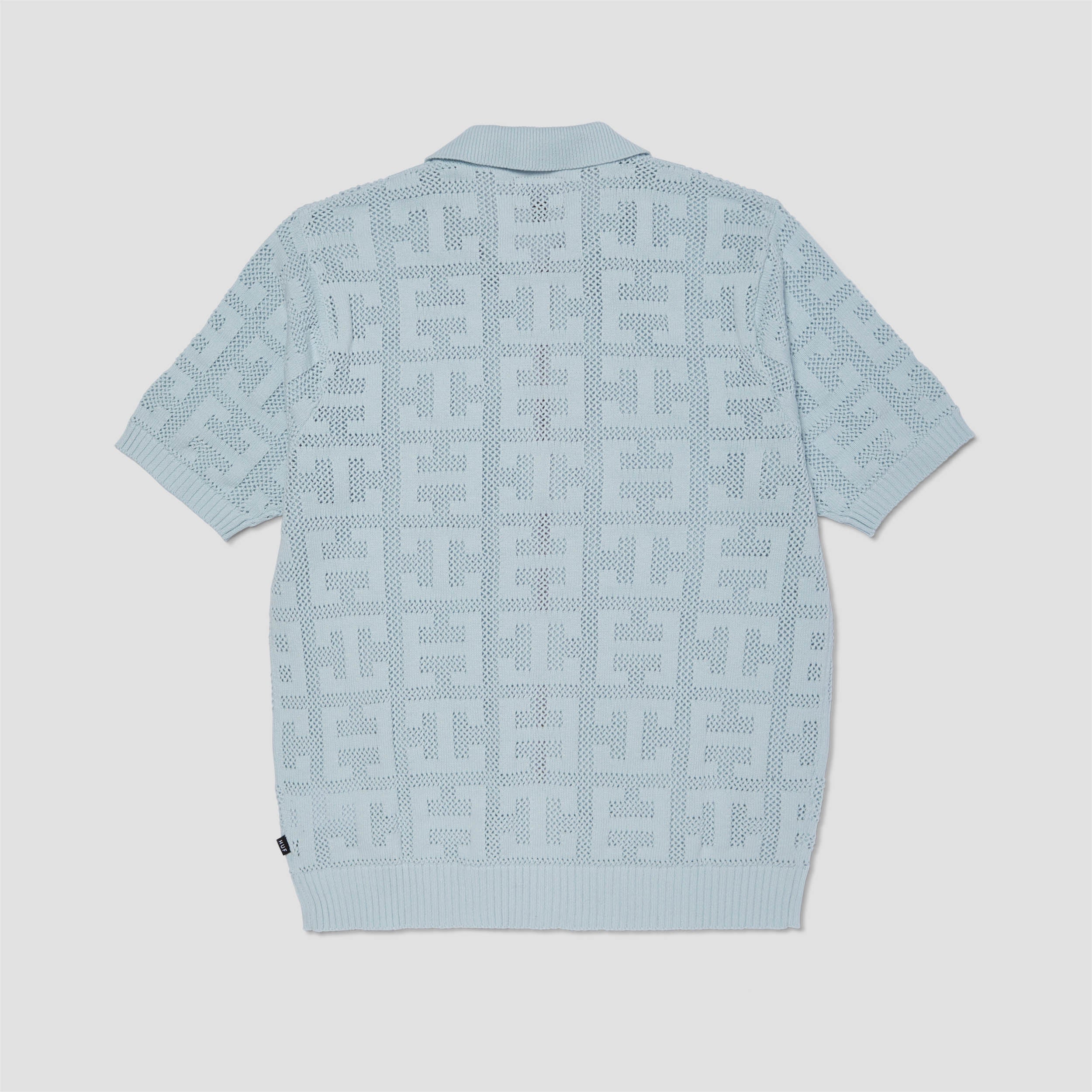 HUF Monogram Jacquard Zip Sweater Sky
