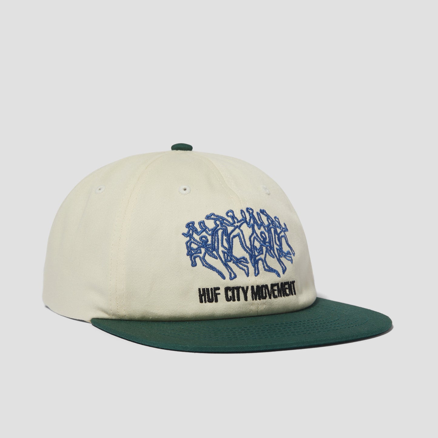 HUF Movement 6 Panel Snapback Cap Linen