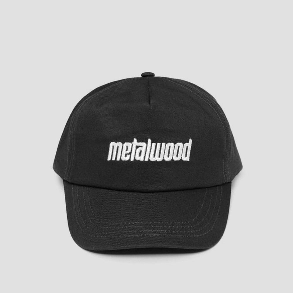 Metalwood Metal Logo 5-Panel Cap Black