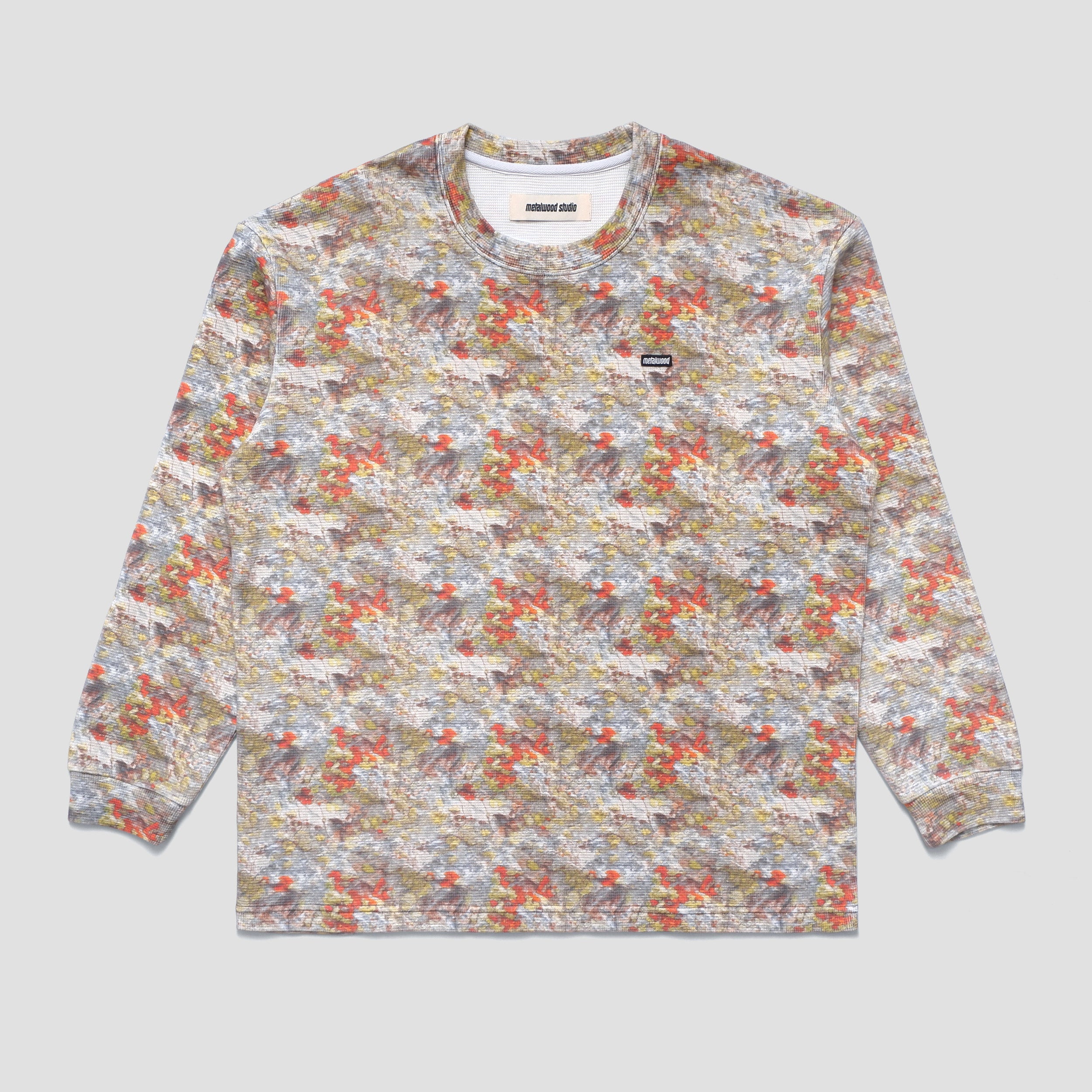 Metalwood Mini Metal Logo Thermal Shirt Real Moss Camo